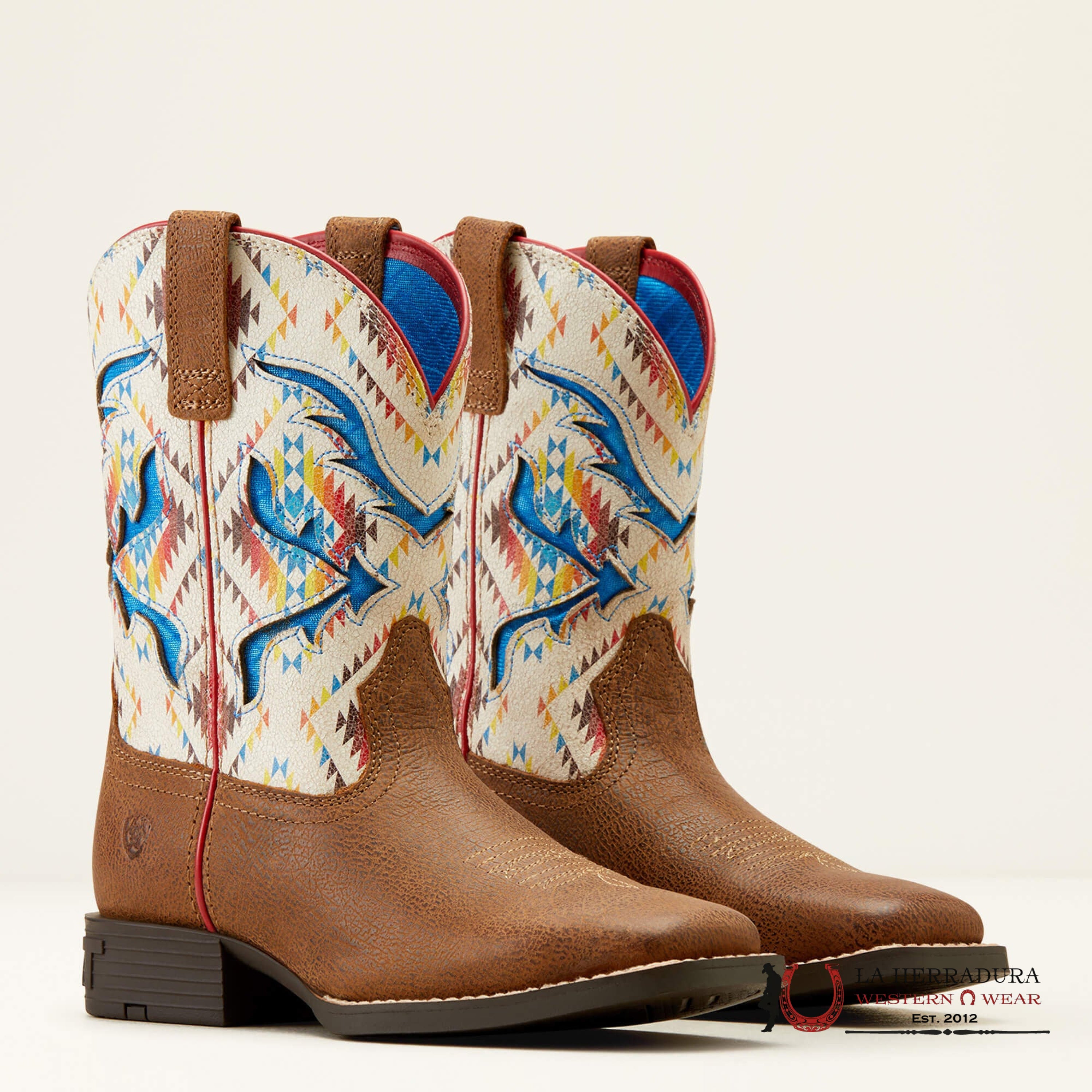 ARIAT KIDS SAN ANGELO VENTEK TOASTY TAN/ BRIGHT SADDLE BLANKET -10050882 NIÑOS