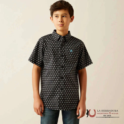 CAMISETA ARIAT NIÑOS - ACERO NEGRO MANGA CORTA 10058699