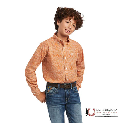 CAMISETA ARIAT NIÑO - NIÑO AMBER DUSK BRAYLON CLSSC LS 10040731