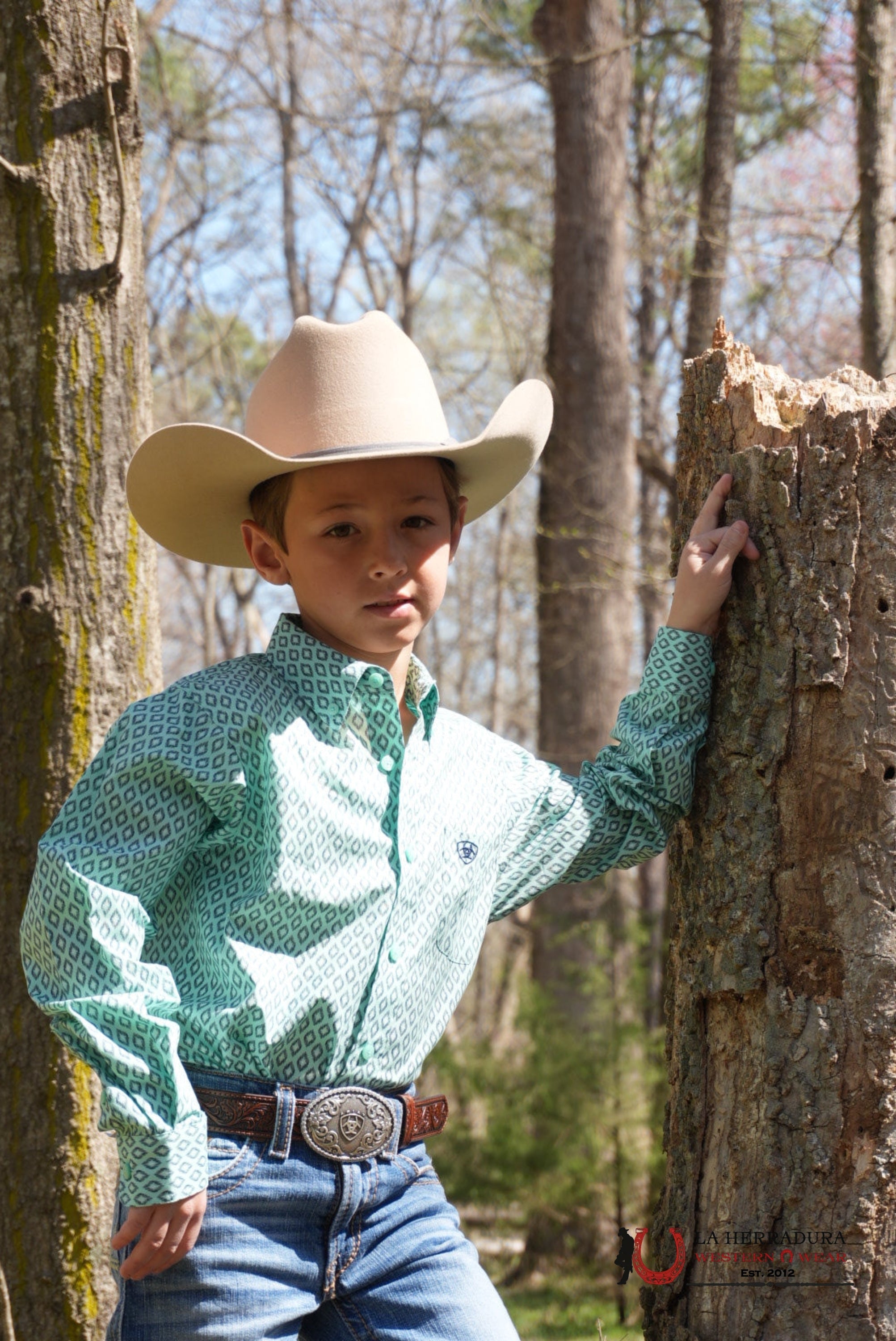 ARIAT KIDS SHIRT -BOYS MINT CANYON LS 10054785 NIÑOS