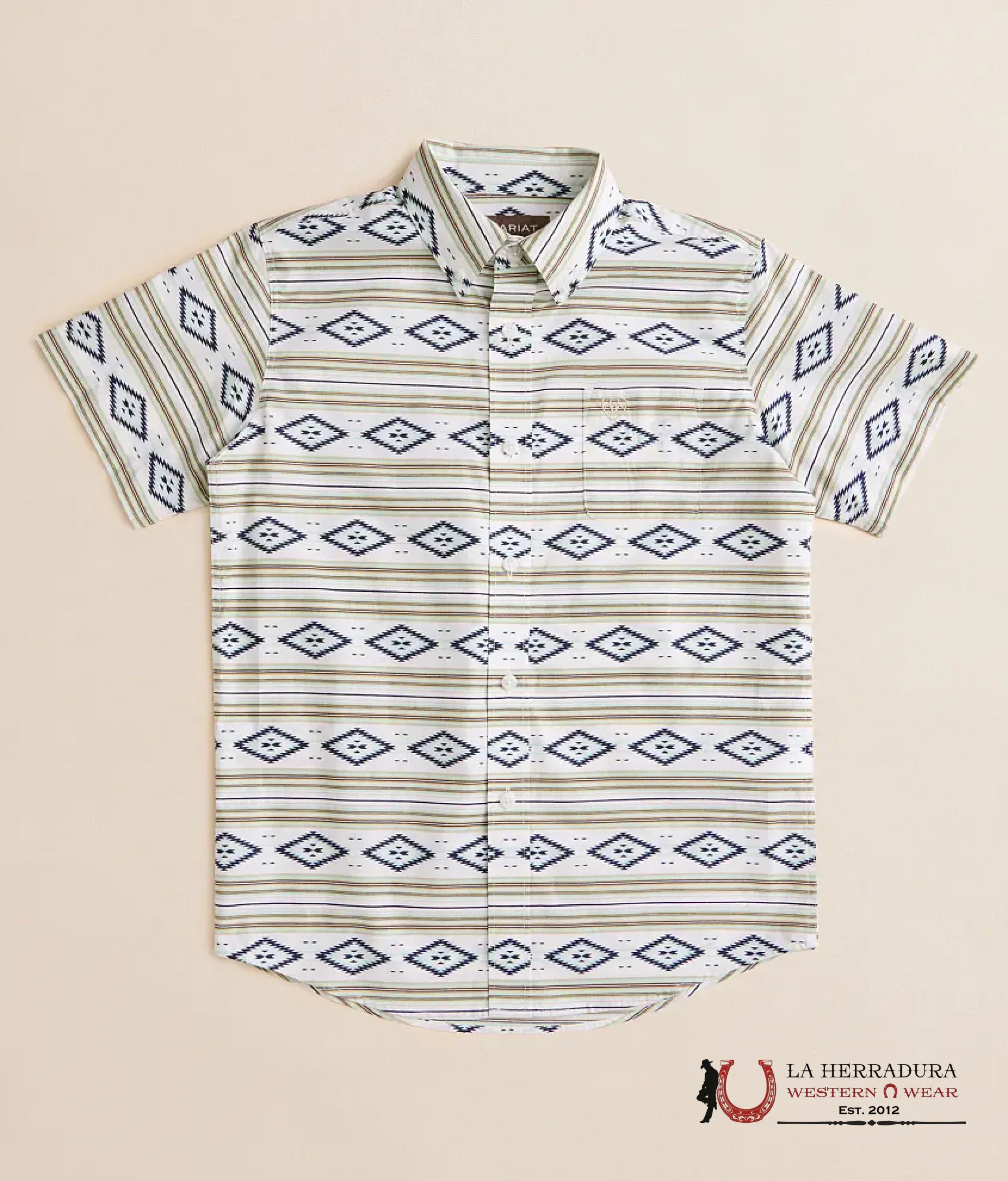 ARIAT KIDS SHIRT -BOYS MINT CHRISTOPHER SS 10054783 NIÑOS