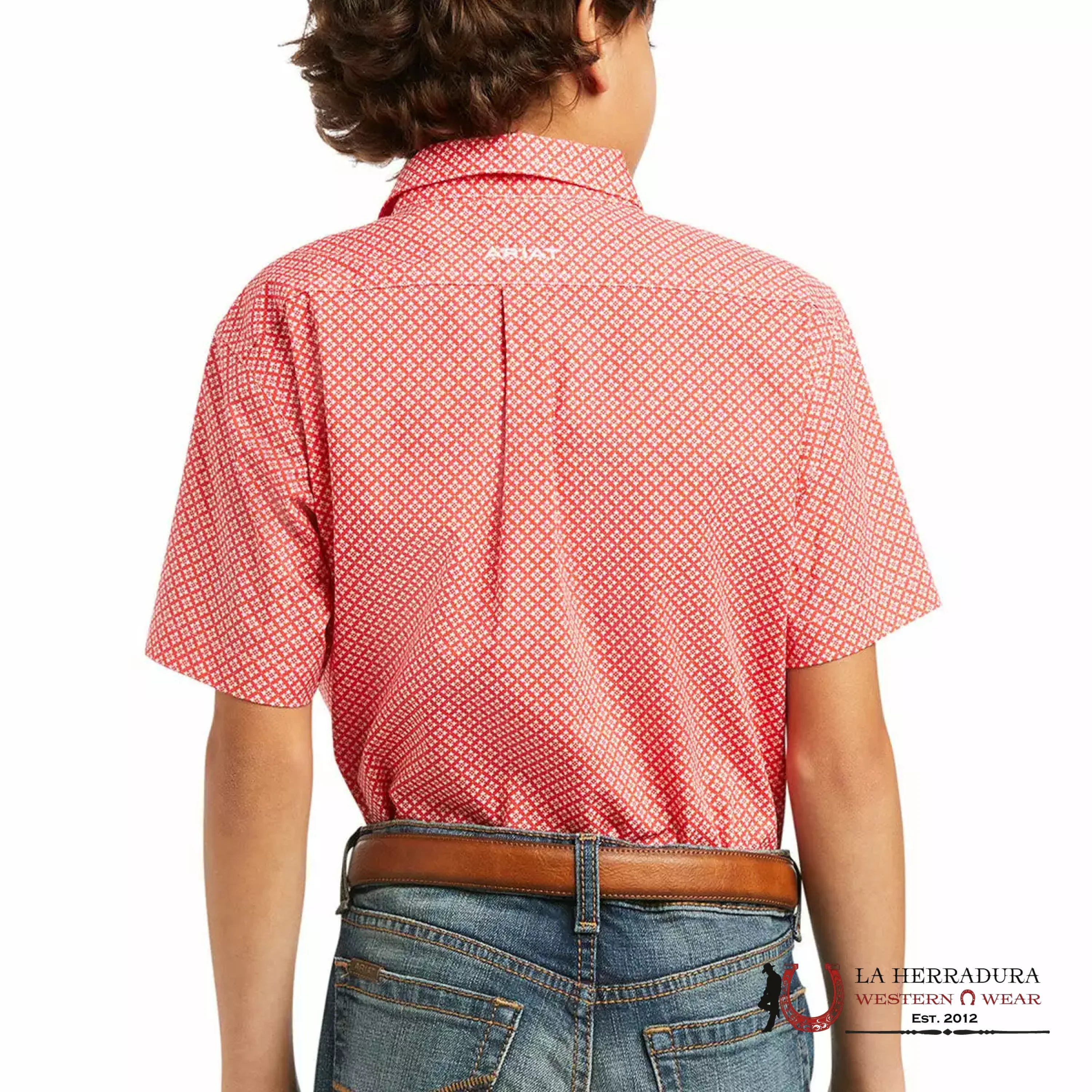 ARIAT KIDS SHIRT -BOYS POPPIES KEATON CLSSC 10039513 NIÑOS