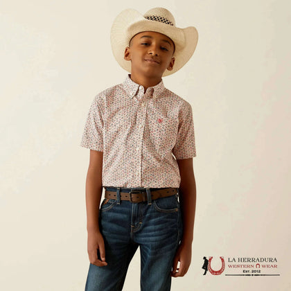 CAMISETA INFANTIL ARIAT - CHAPMAN MANGA CORTA ROJA PARA NIÑOS 10054781