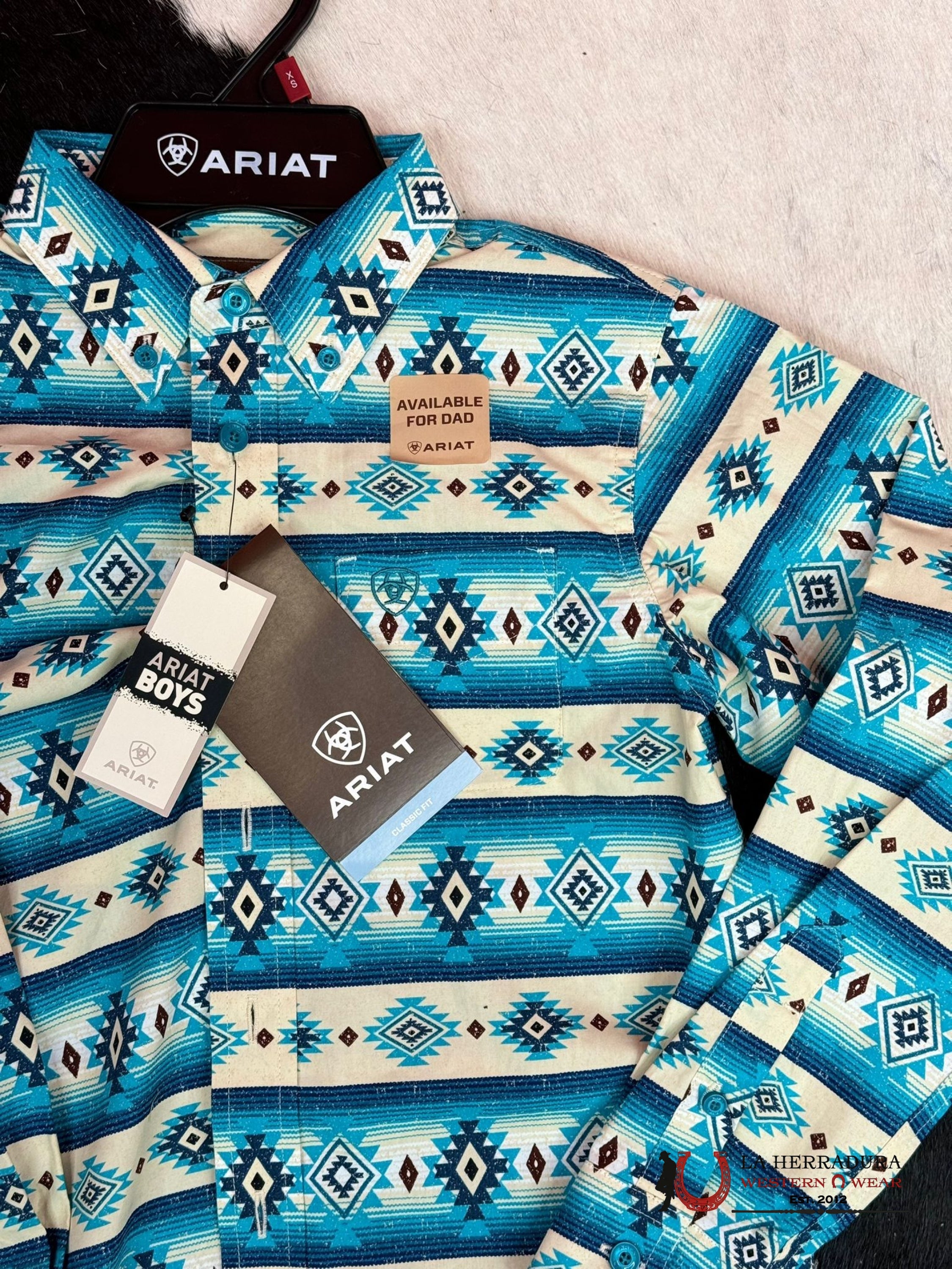 ARIAT KIDS SHIRT -BOYS SANDSHELL BRENT LS 10046431 NIÑOS