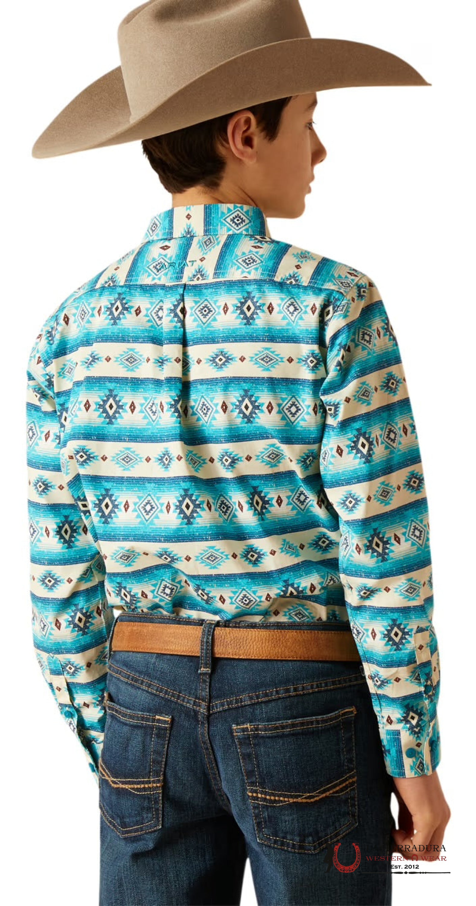 ARIAT KIDS SHIRT -BOYS SANDSHELL BRENT LS 10046431 NIÑOS