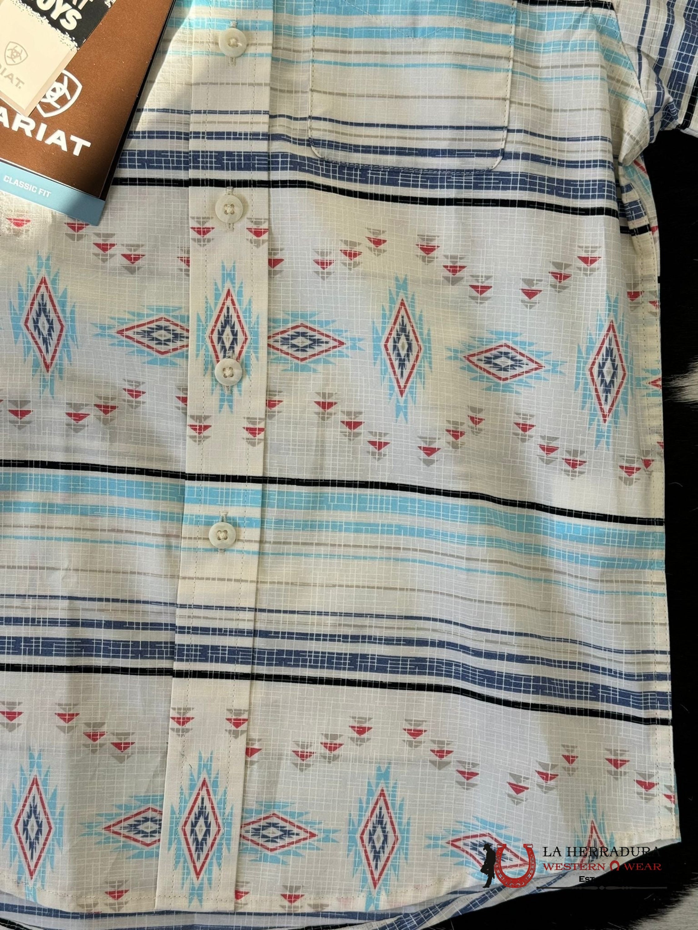 ARIAT KIDS SHIRT -BOYS SANDSHELL KODA SS 10048664 NIÑOS