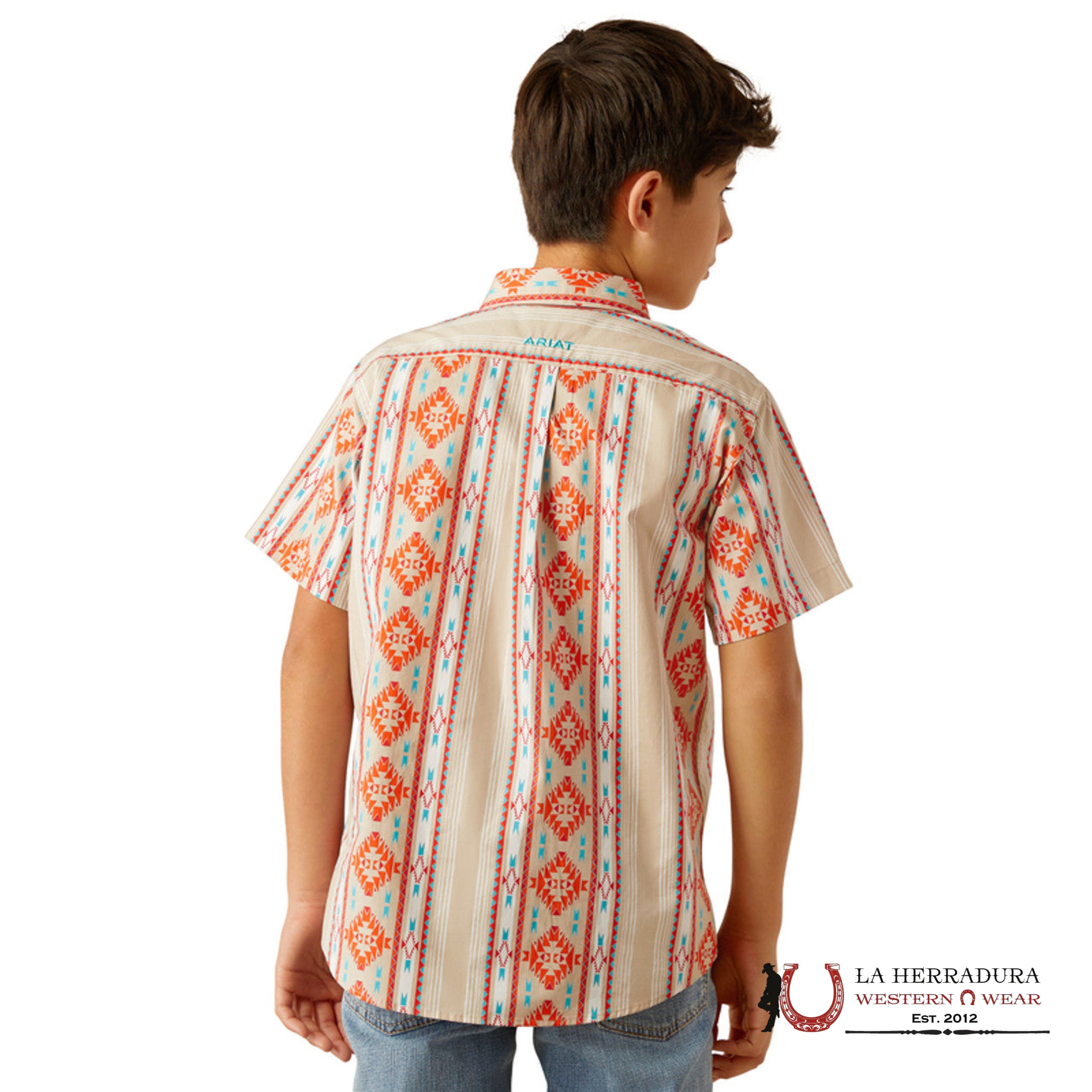 ARIAT KIDS SHIRT -BOYS TAN WADE 10058721 NIÑOS