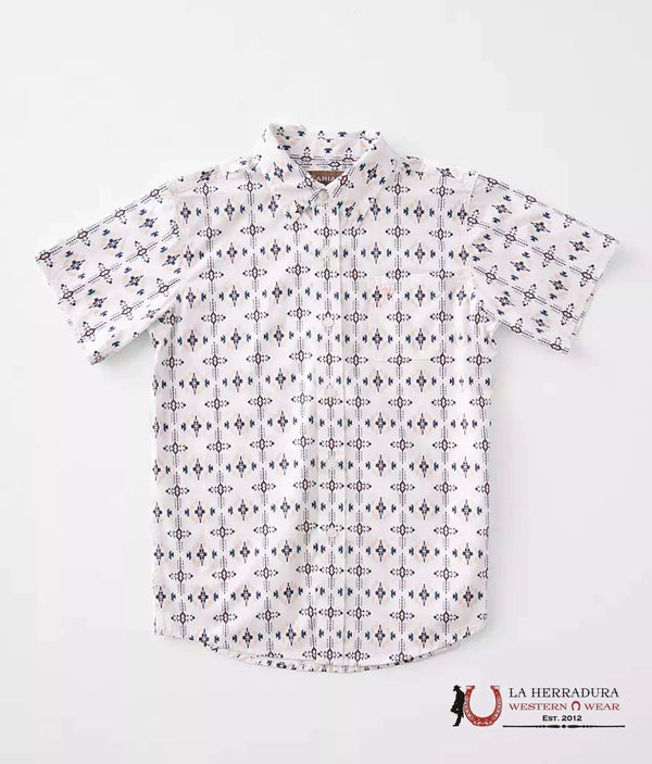 ARIAT KIDS SHIRT -BOYS WHITE OTTO CLSSC 10044926