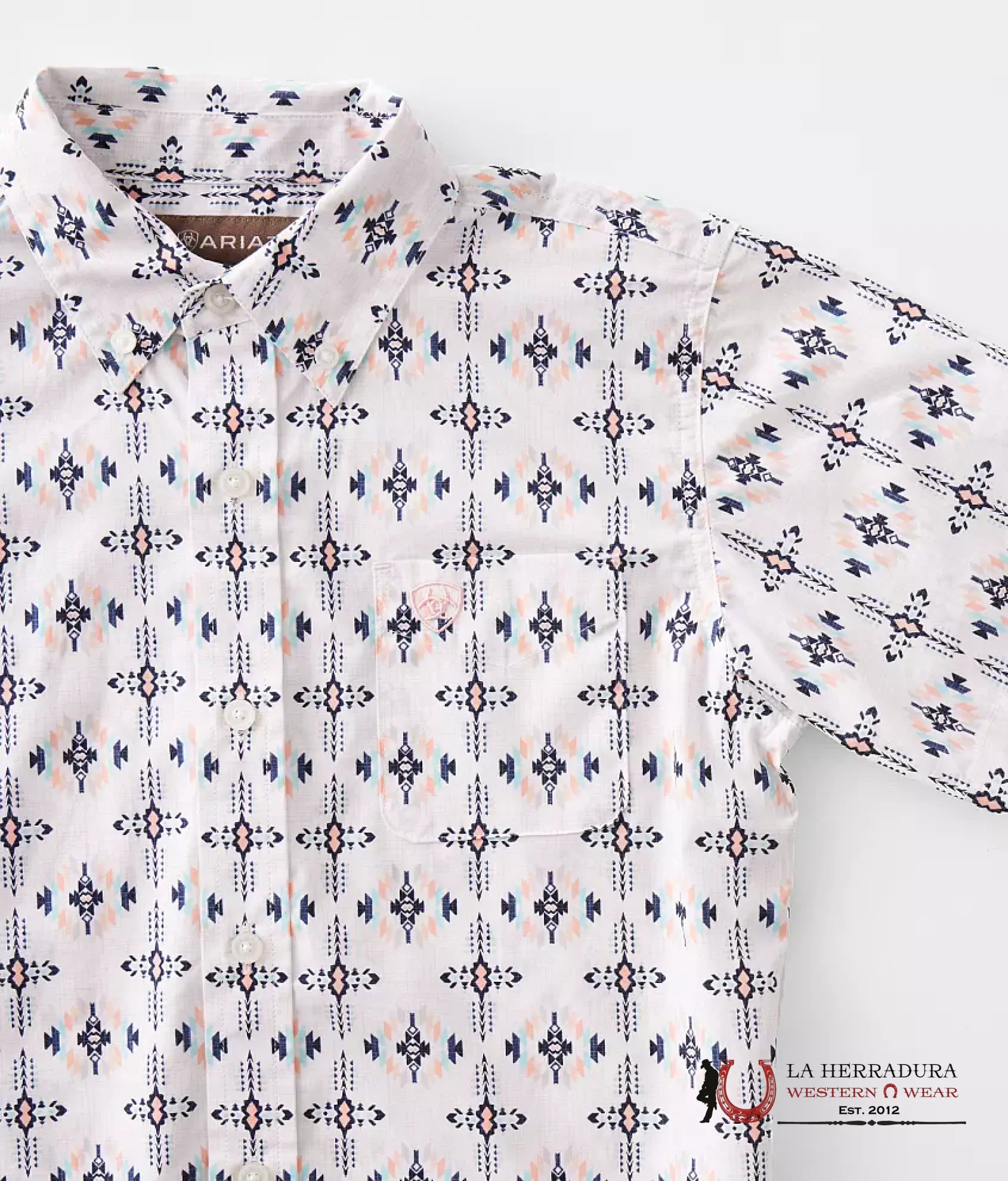 ARIAT KIDS SHIRT -BOYS WHITE OTTO CLSSC 10044926 NIÑOS