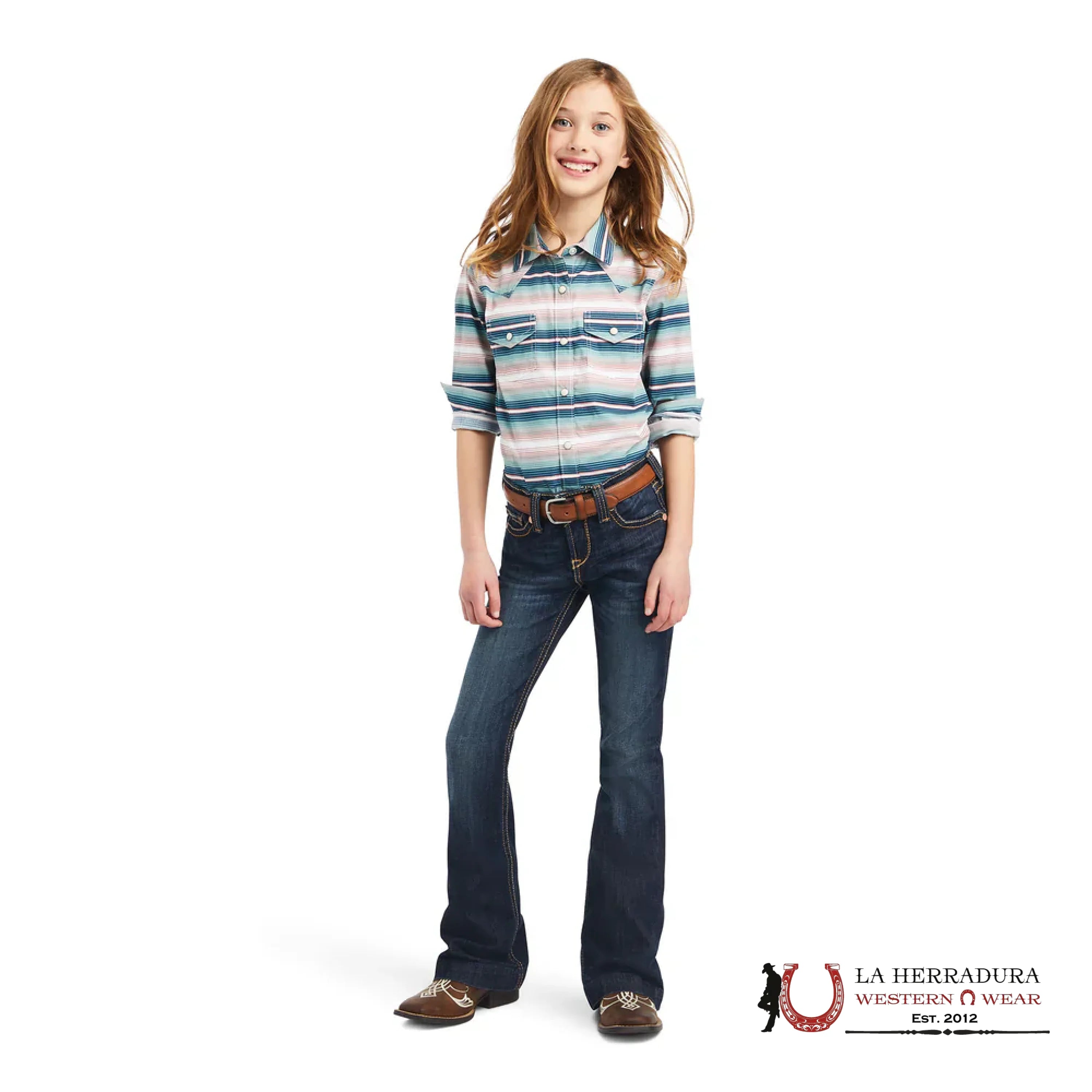 ARIAT KIDS SHIRT -GIRLS DOWNSTREAM SERAPE 10042240 NIÑOS