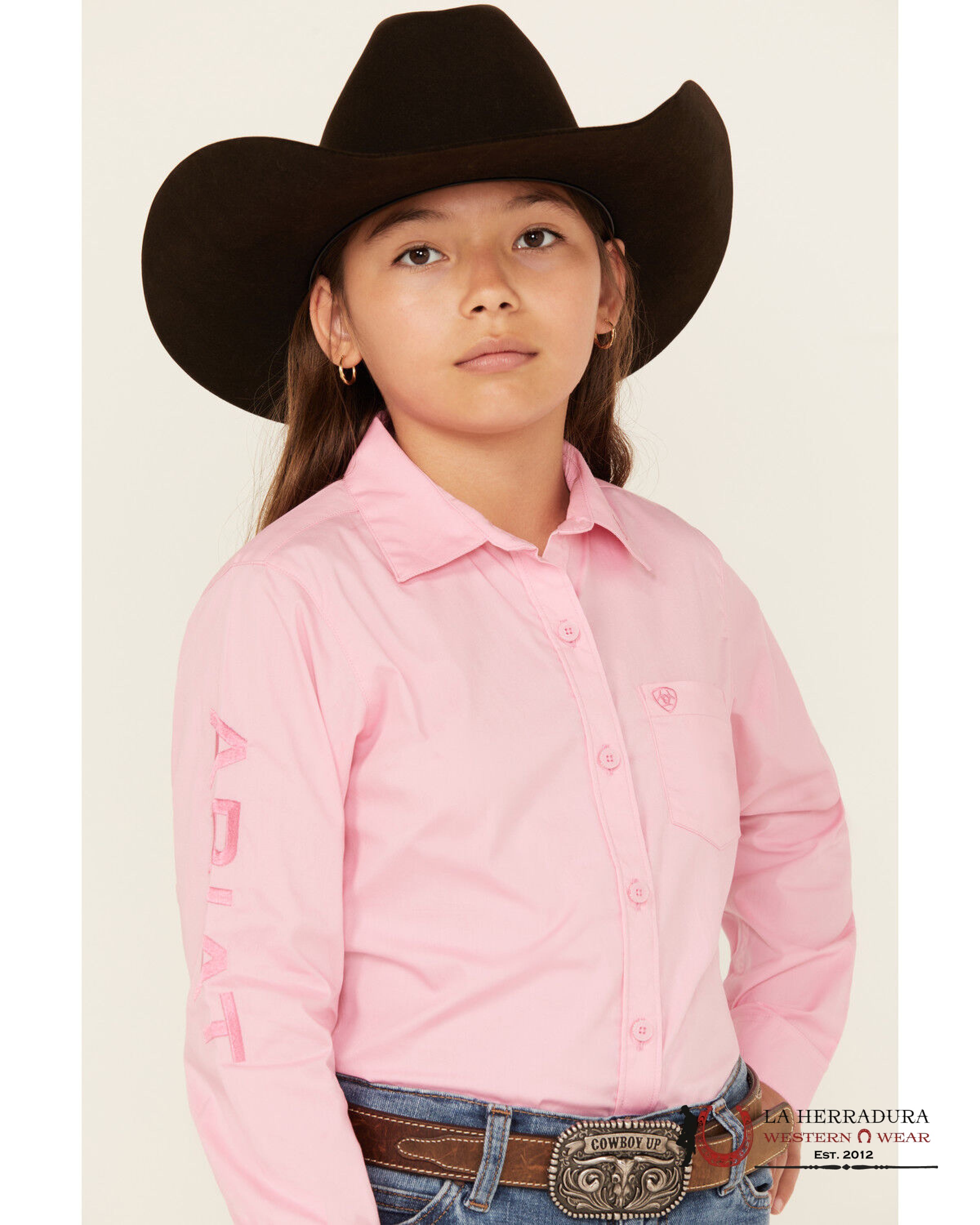 ARIAT KIDS SHIRT -GIRLS PRISM PINK TEAM KIRBY 10053943 NIÑOS