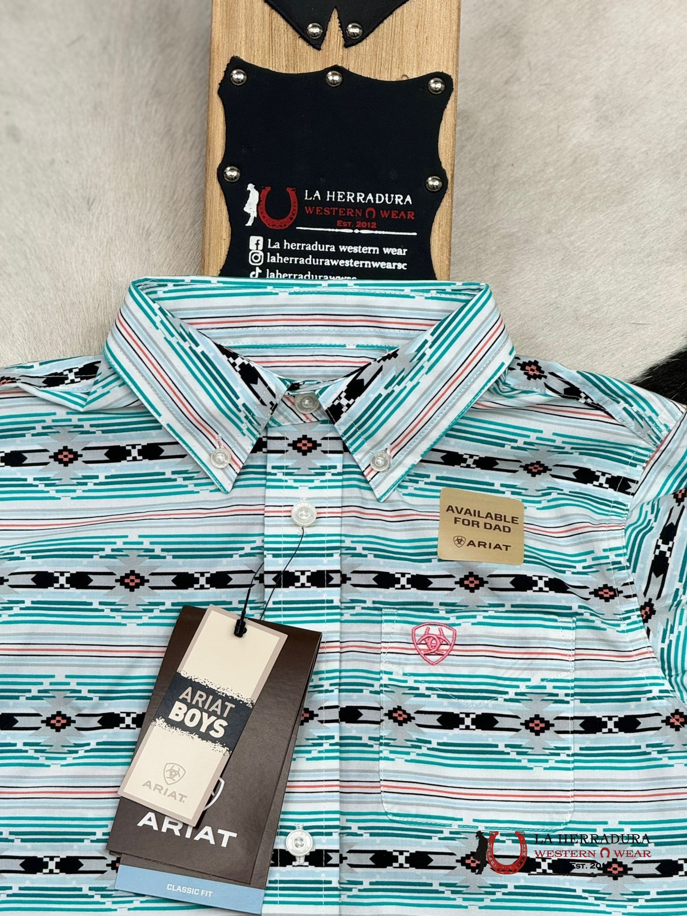 ARIAT KIDS SHIRT -ICE CREEN JEFFERSON LS 10051398 NIÑOS