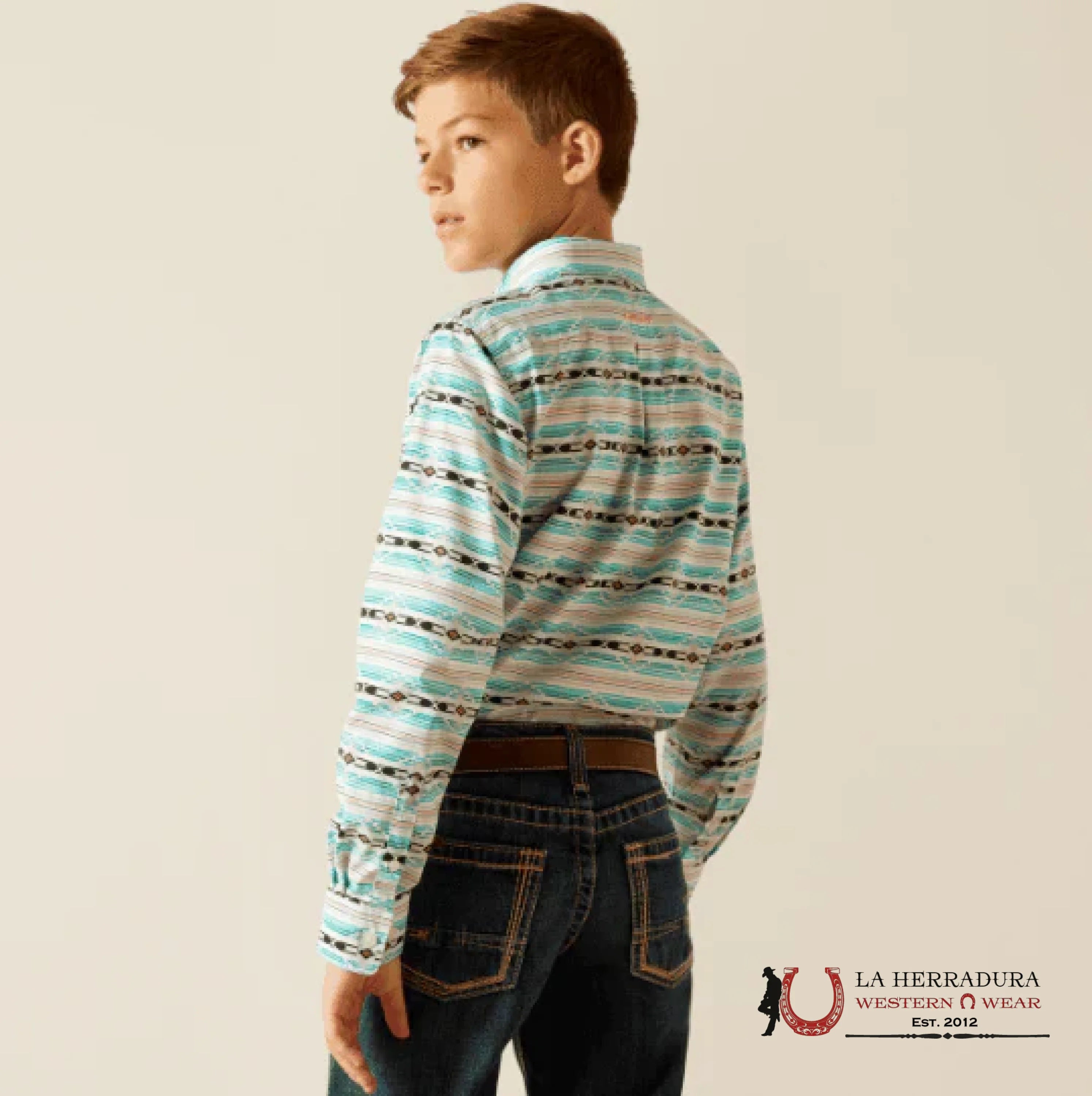 ARIAT KIDS SHIRT -ICE CREEN JEFFERSON LS 10051398 NIÑOS