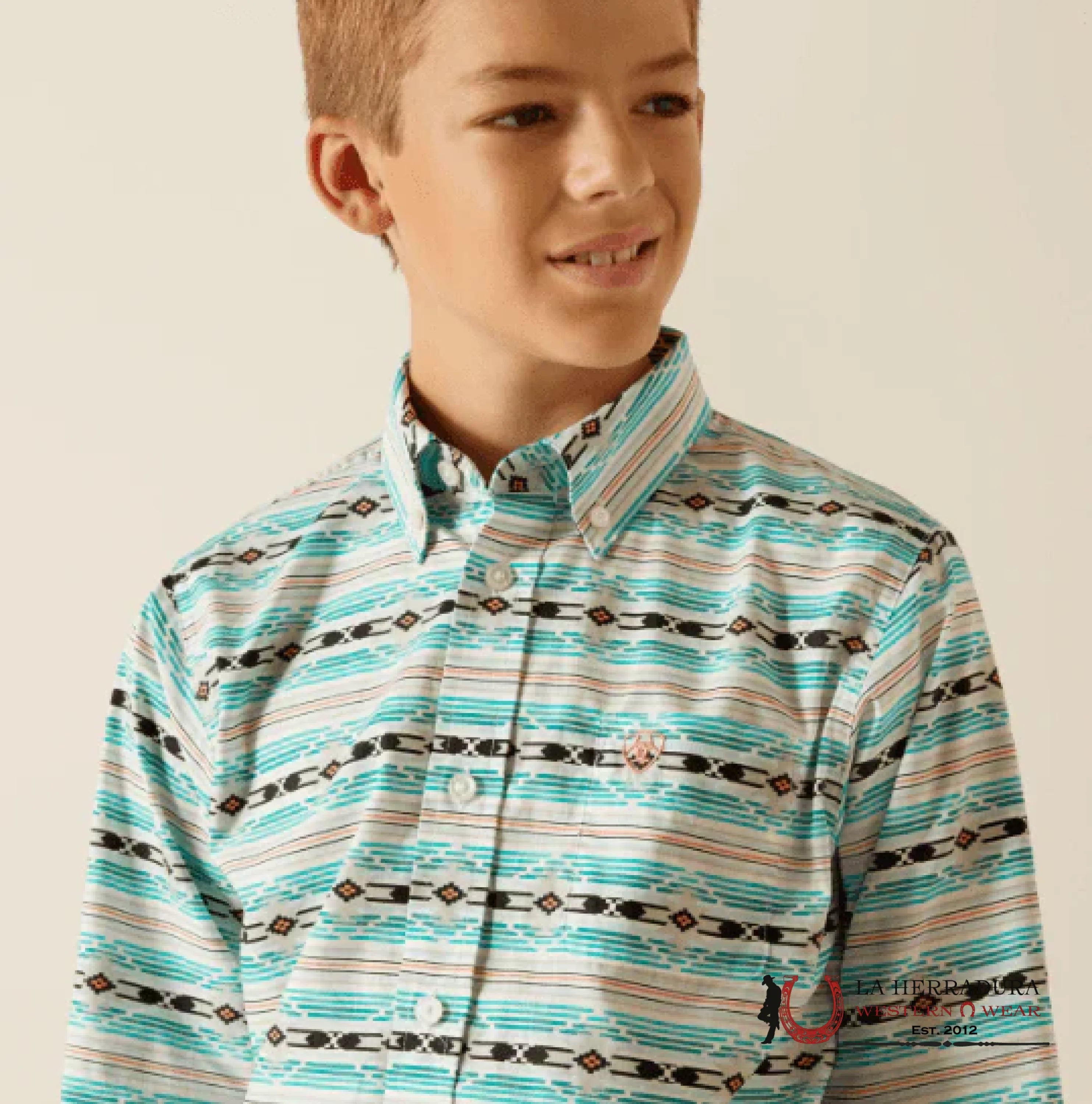 ARIAT KIDS SHIRT -ICE CREEN JEFFERSON LS 10051398 NIÑOS