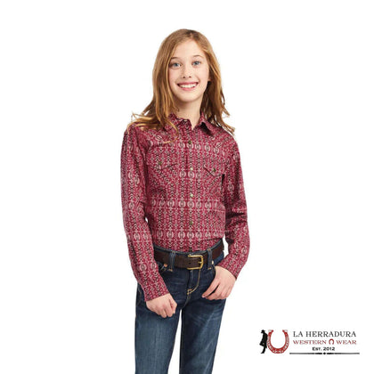 CAMISA ARIAT PARA NIÑOS - Real Alma Snap de manga larga 10042241