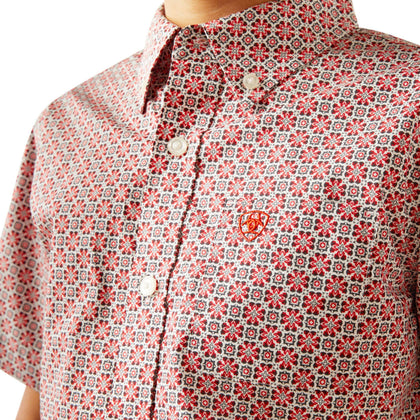 CAMISETA ARIAT NIÑOS -ROJO WELCH MANGA CORTA 10058720