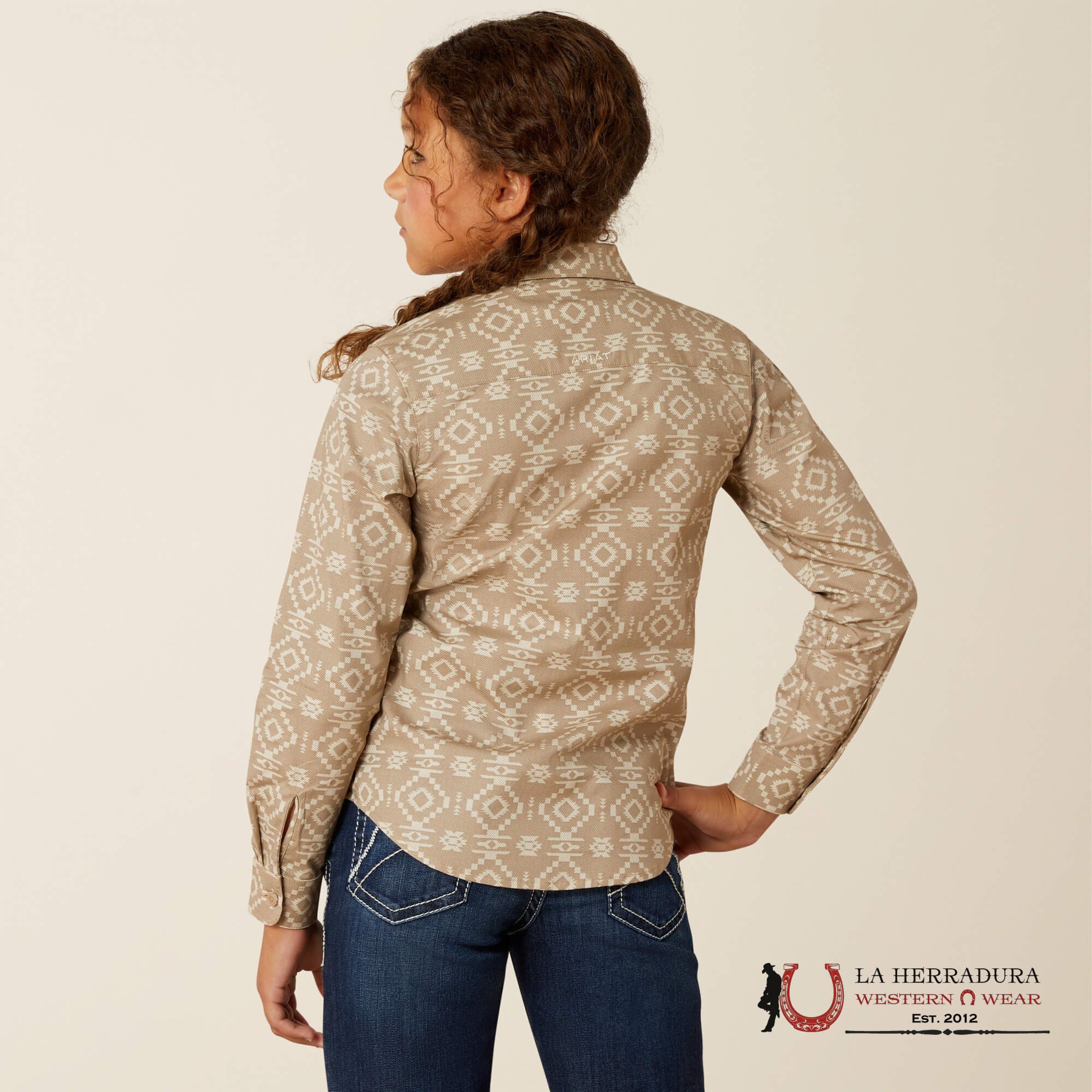 ARIAT KIDS SHIRT TEAM KIRBY LS SHRT LONG RIDGE PRINT 10062683 NIÑAS