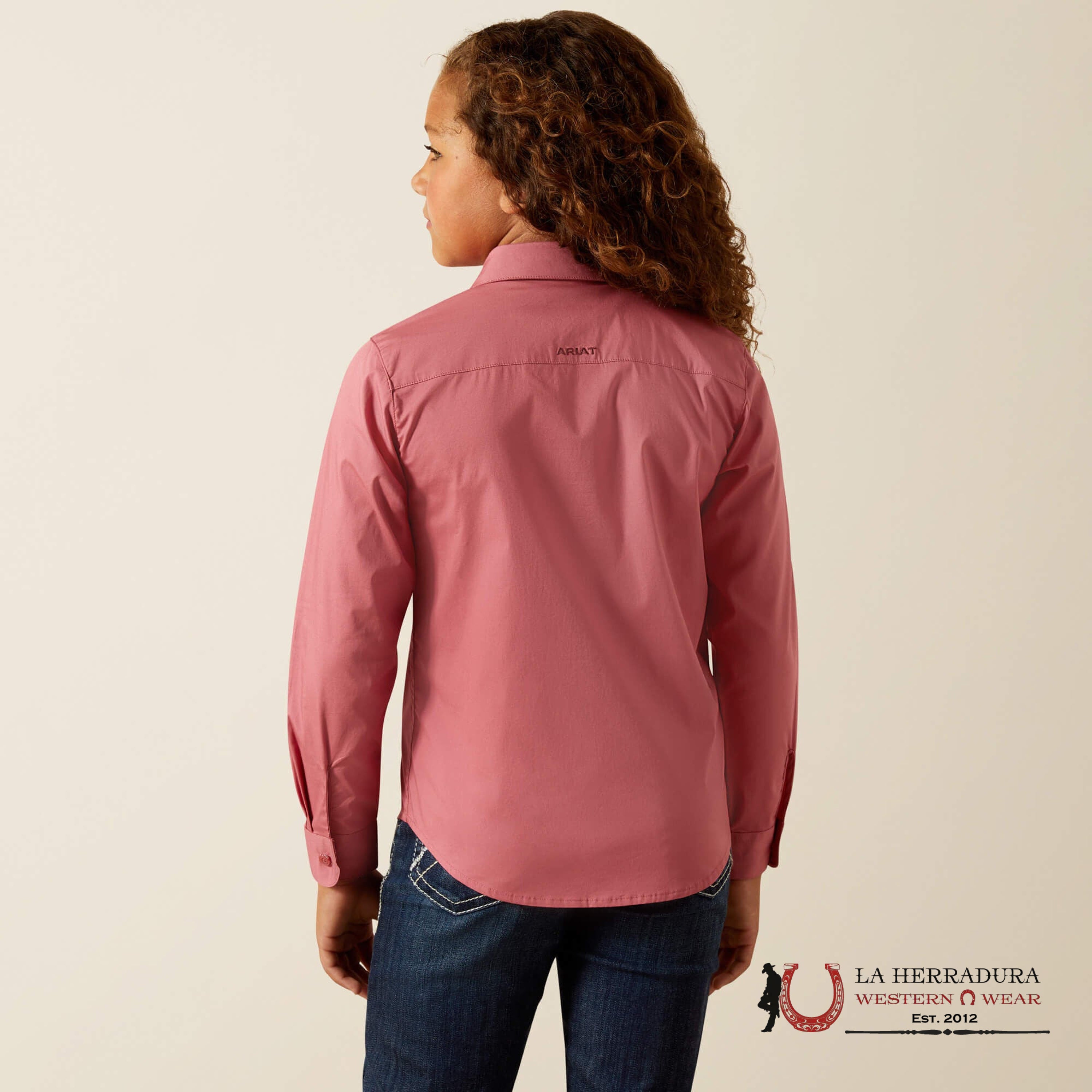 ARIAT KIDS SHIRT TEAM KIRBY LS SHRT MAUVEWOOD 10062682 NIÑAS