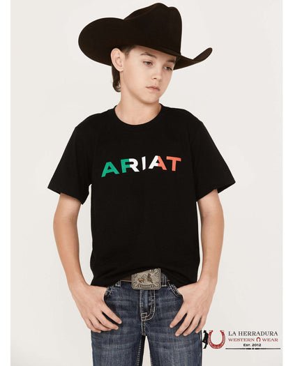ARIAT KIDS TSHIRT -BOYS BLACK VIVA MÉXICO SS 10039939