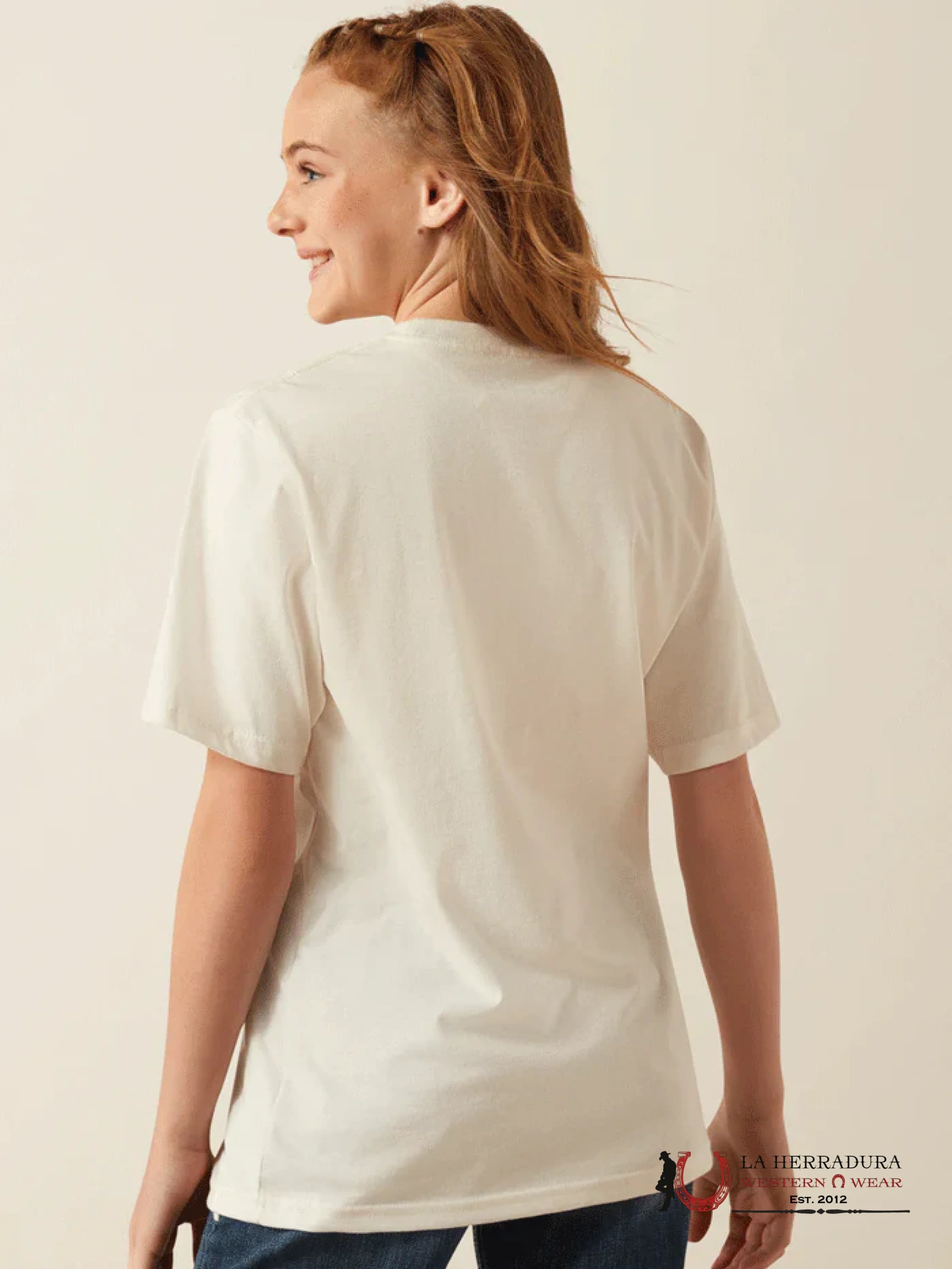 ARIAT KIDS TSHIRT -GIRLS ANTIQUE WHITE ARIAT CHICKEN 10058864 NIÑOS