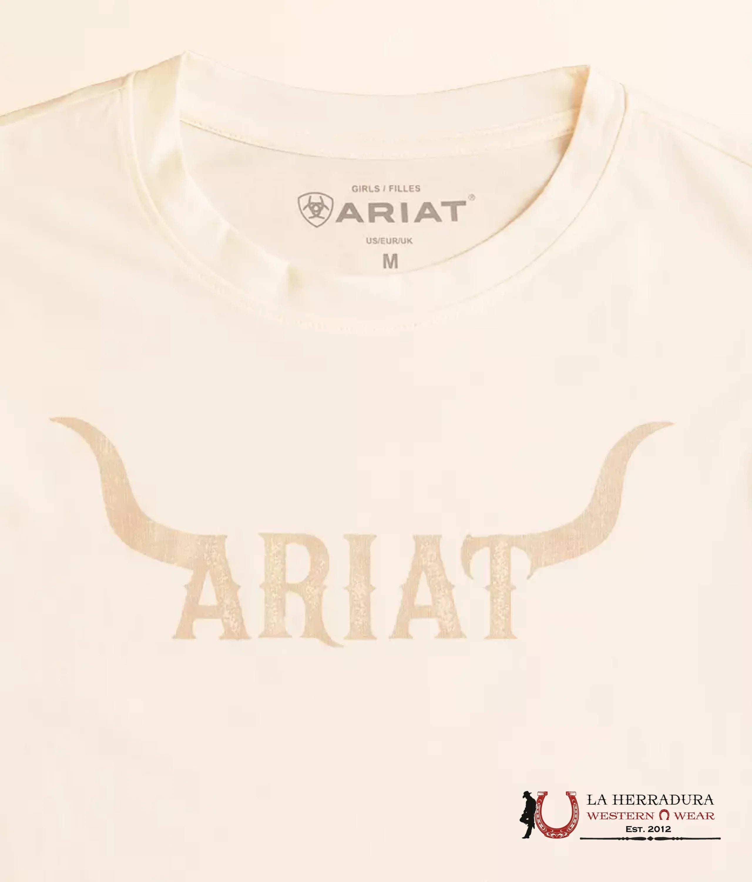 ARIAT KIDS TSHIRT -GIRLS COCONUT MILK WILD HAT 10051420 NIÑOS