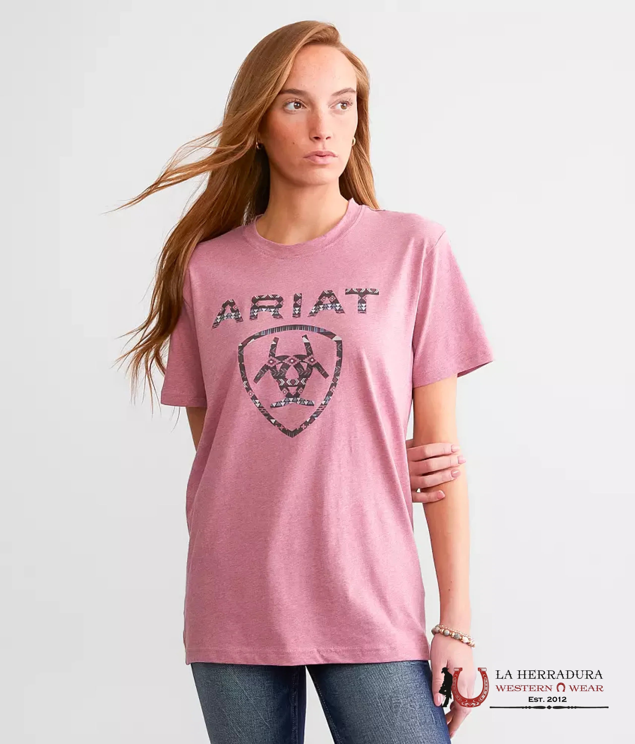ARIAT KIDS TSHIRT -GIRLS ROSE MESA SHIELD 10047410 NIÑOS