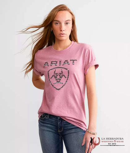 ARIAT KIDS TSHIRT -GIRLS ROSE MESA SHIELD 10047410