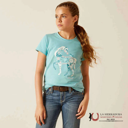 ARIAT KIDS TSHIRT -LITTLE FRIEND MARINE BLUE 10048557