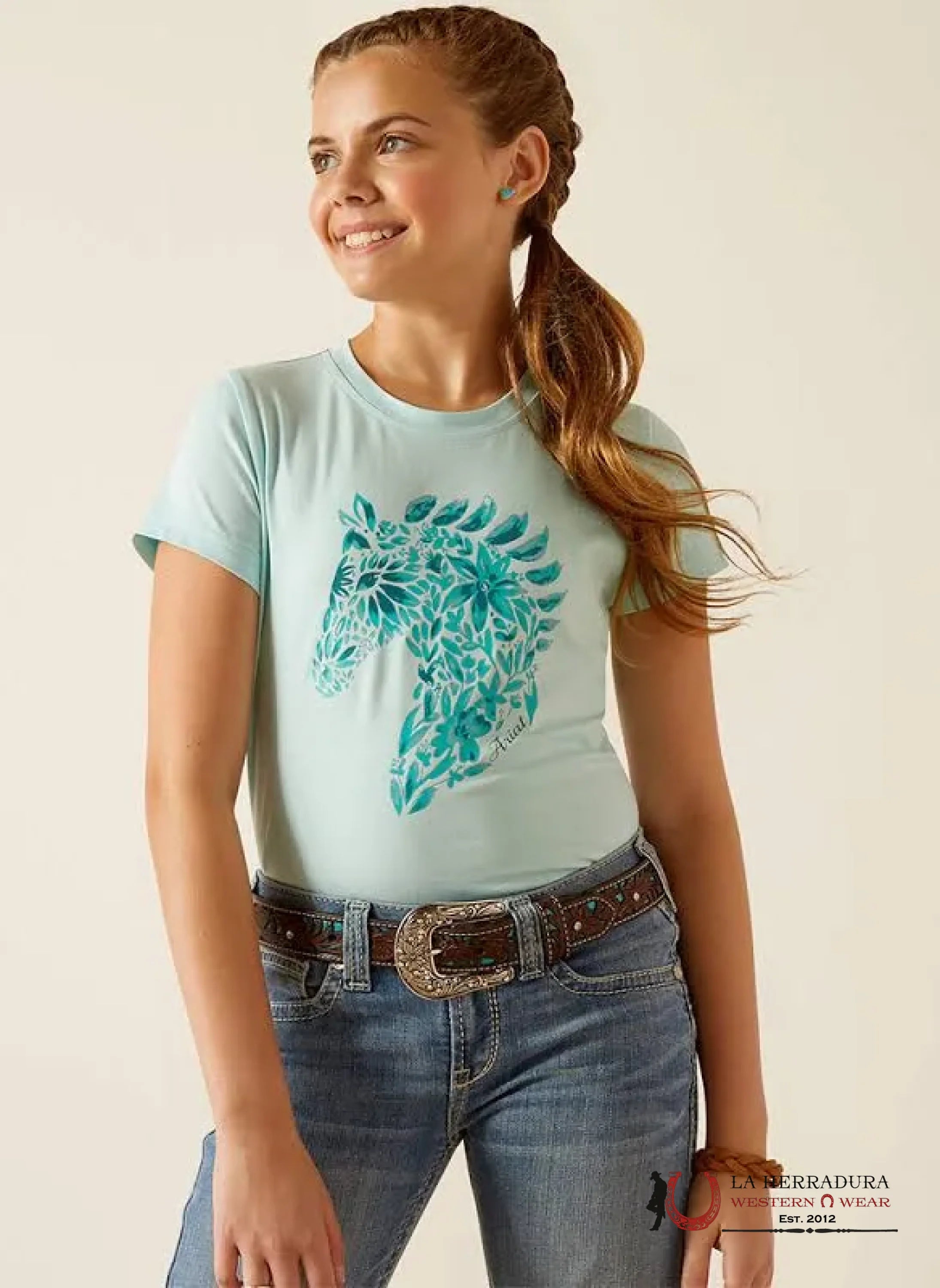 ARIAT KIDS TSHIRT -PLUME FLORAL MOSAIC 10048552 NIÑOS