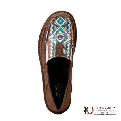 Zapatos Ariat Ladies Cruiser Chimayo Chocolate & Rio Arba Turquesa 10046924