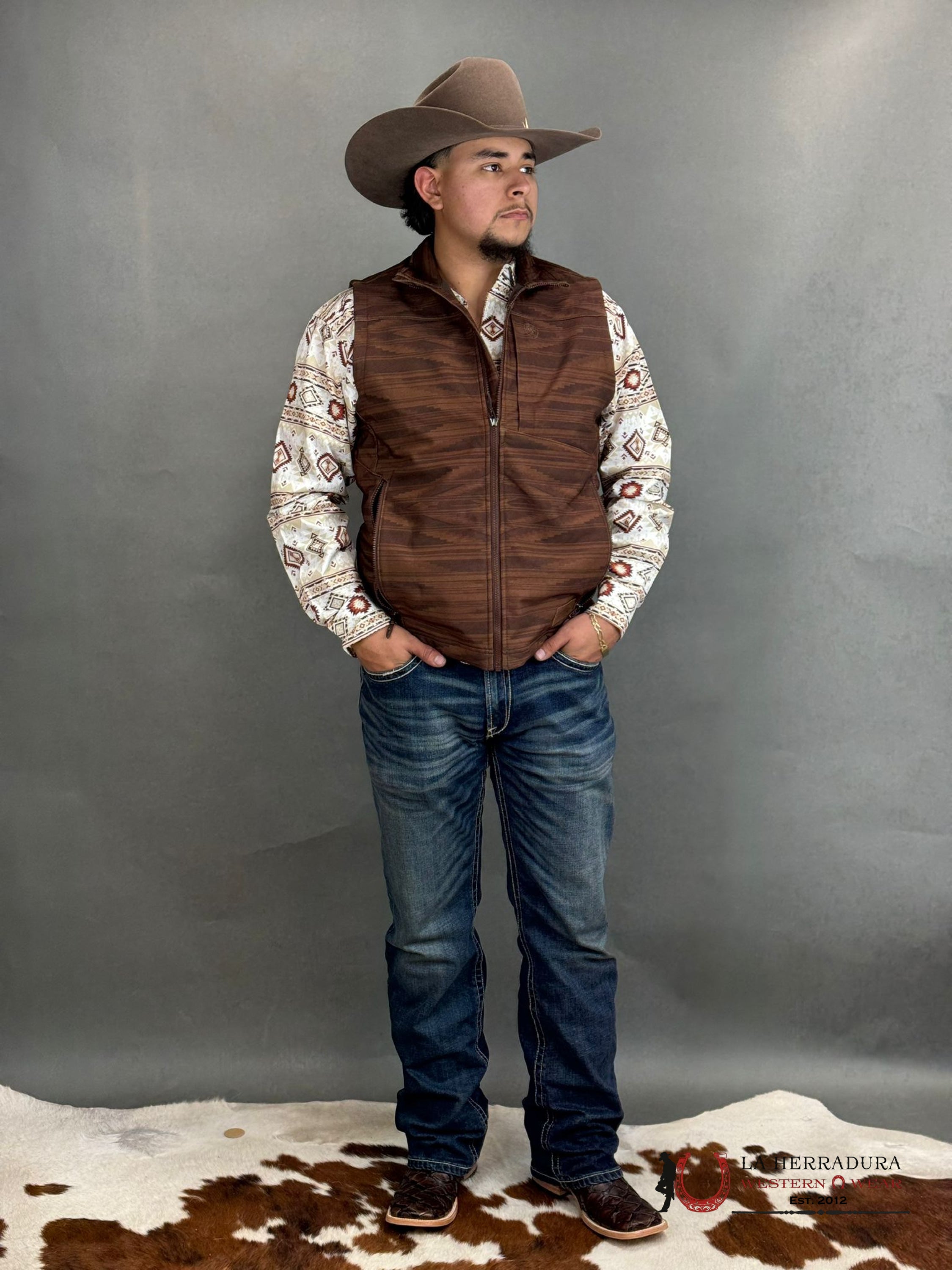 Ariat Logo 2.0 Chimayo Vest Shaved Chocolate Ropa Hombres