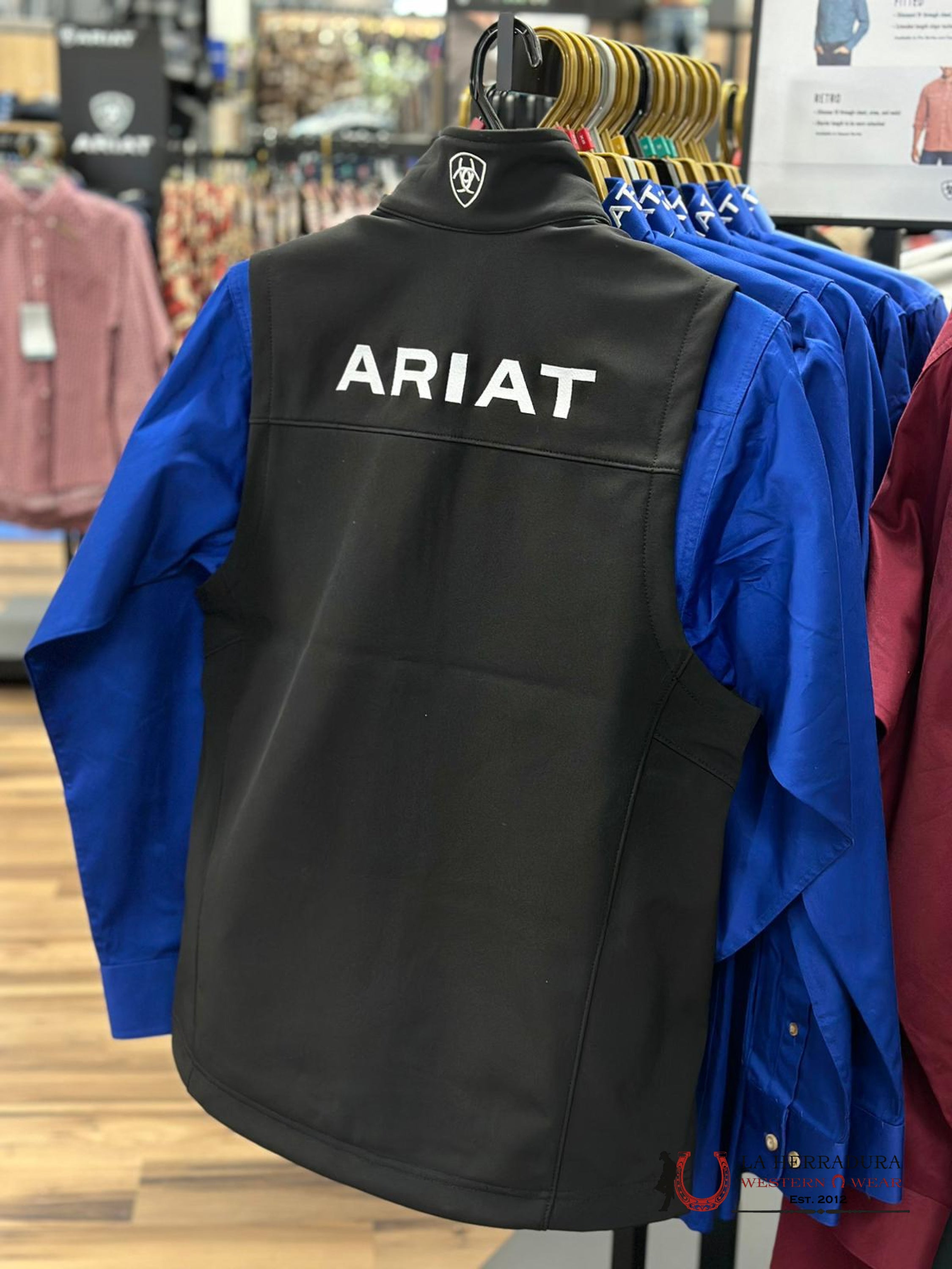 Ariat Logo 2.0 Softshell Vest Black Ropa Hombres