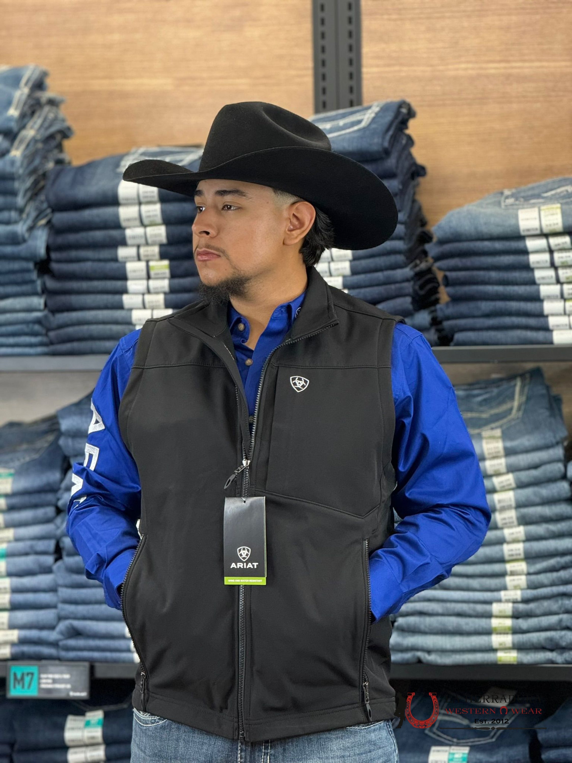 Ariat Logo 2.0 Softshell Vest Black Ropa Hombres