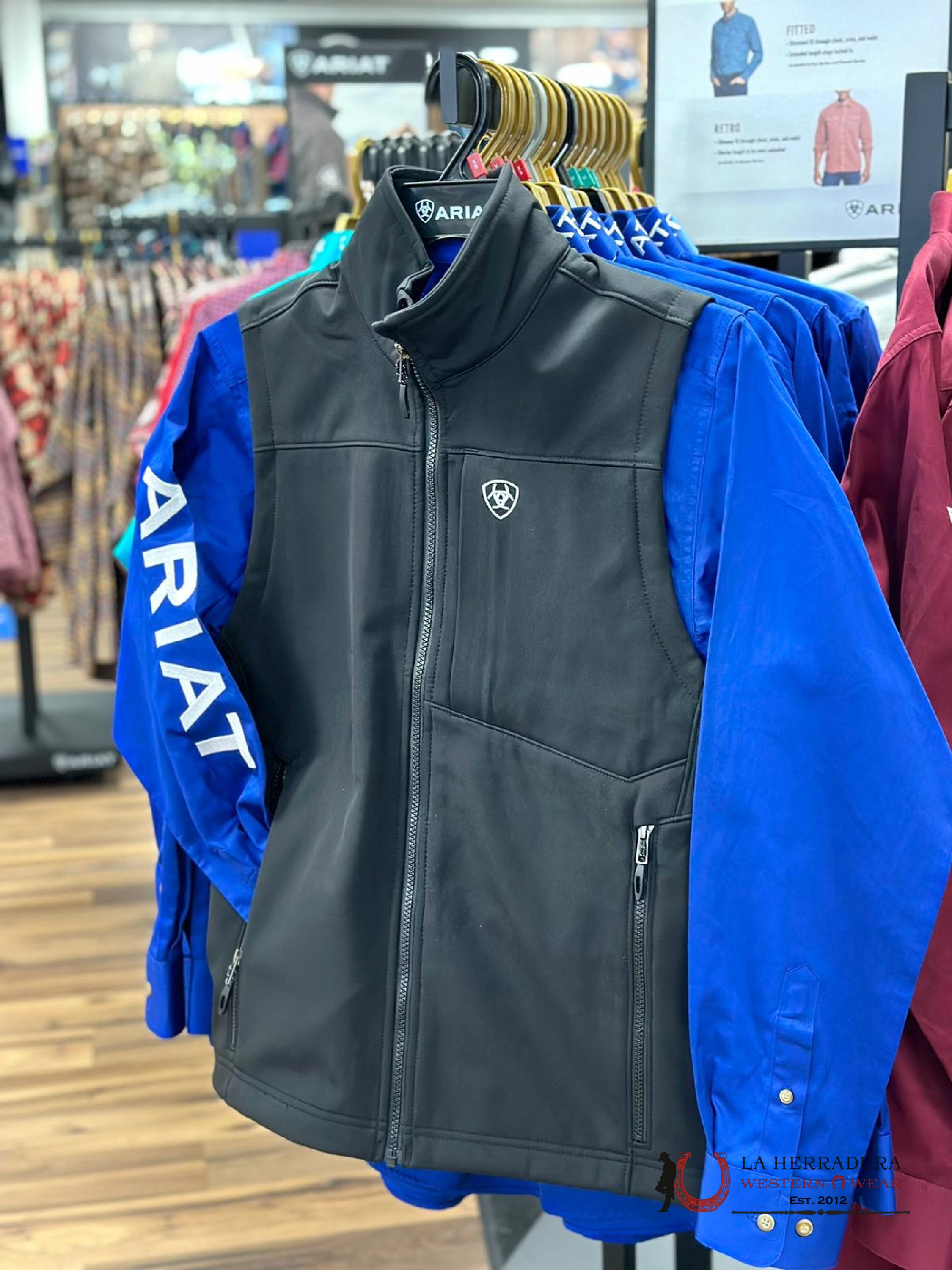 Ariat Logo 2.0 Softshell Vest Black Ropa Hombres