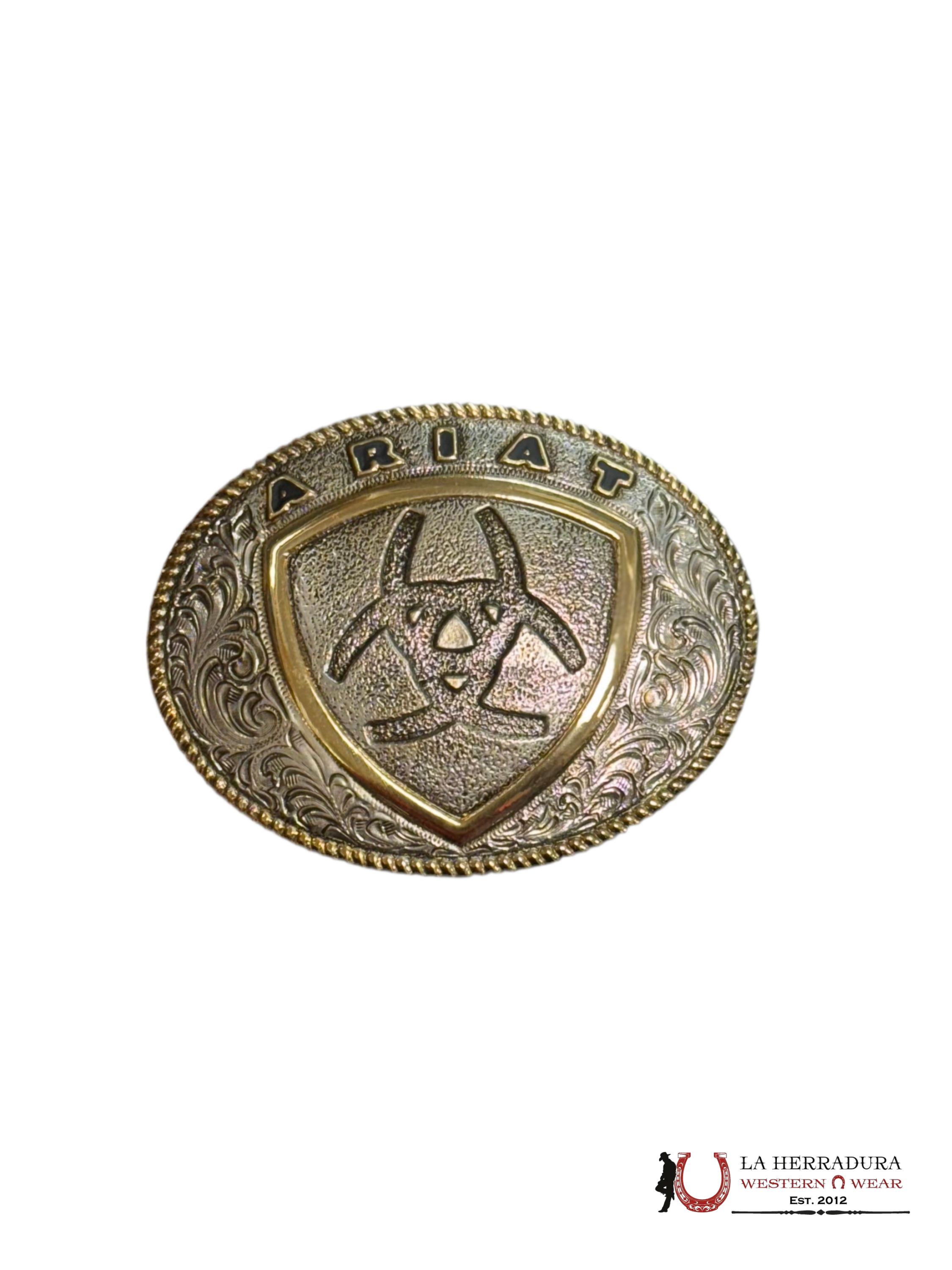 ARIAT LOGO GOLD DETAILS BUCKLE A37015 ACCESORIOS