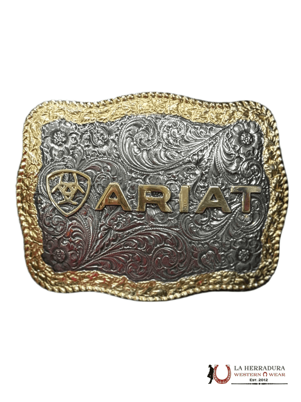 ARIAT LOGO WITH GOLD DETAILS SQUARE BUCKLE A37014