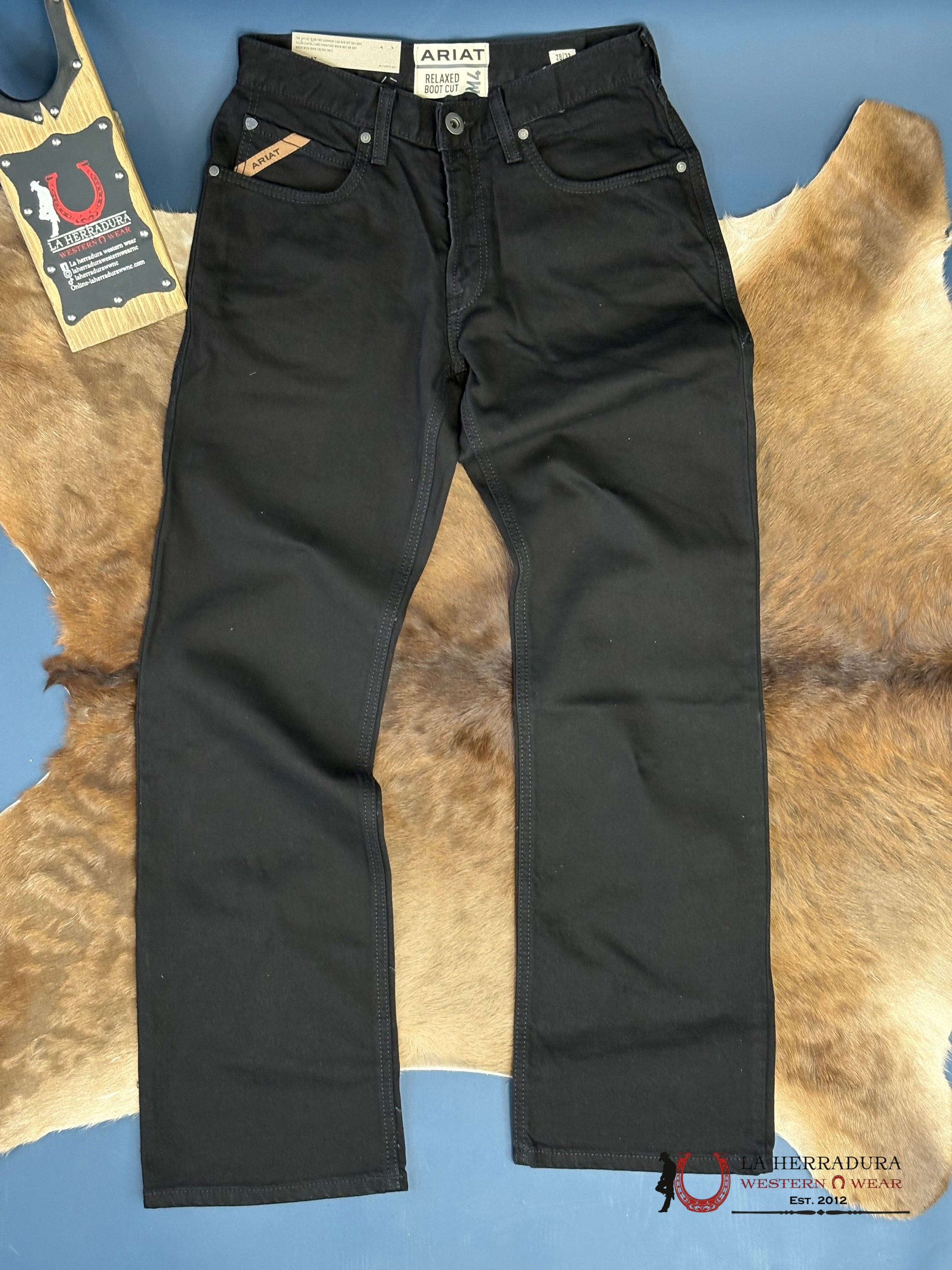 Ariat M4 Men’s Relaxed Bootcut Black Jeans - 0592 ARIAT JEANS