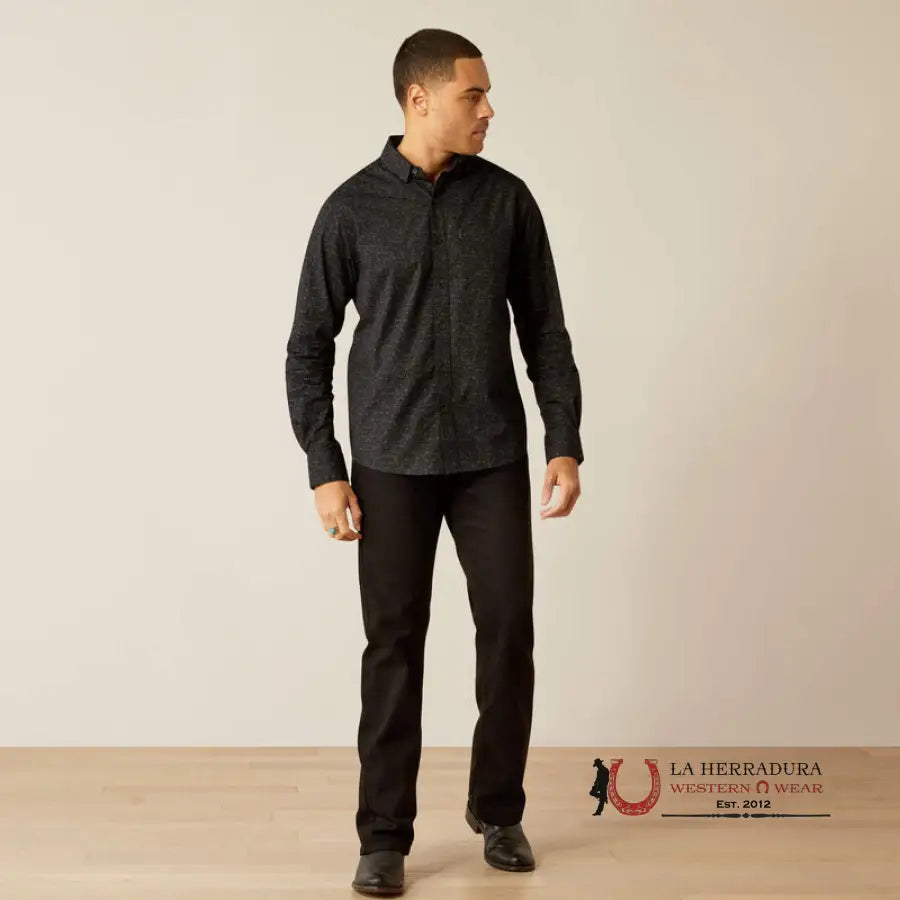 Ariat Marcel Modern Fit Long Sleeve Black - 4063 Ropa Hombres