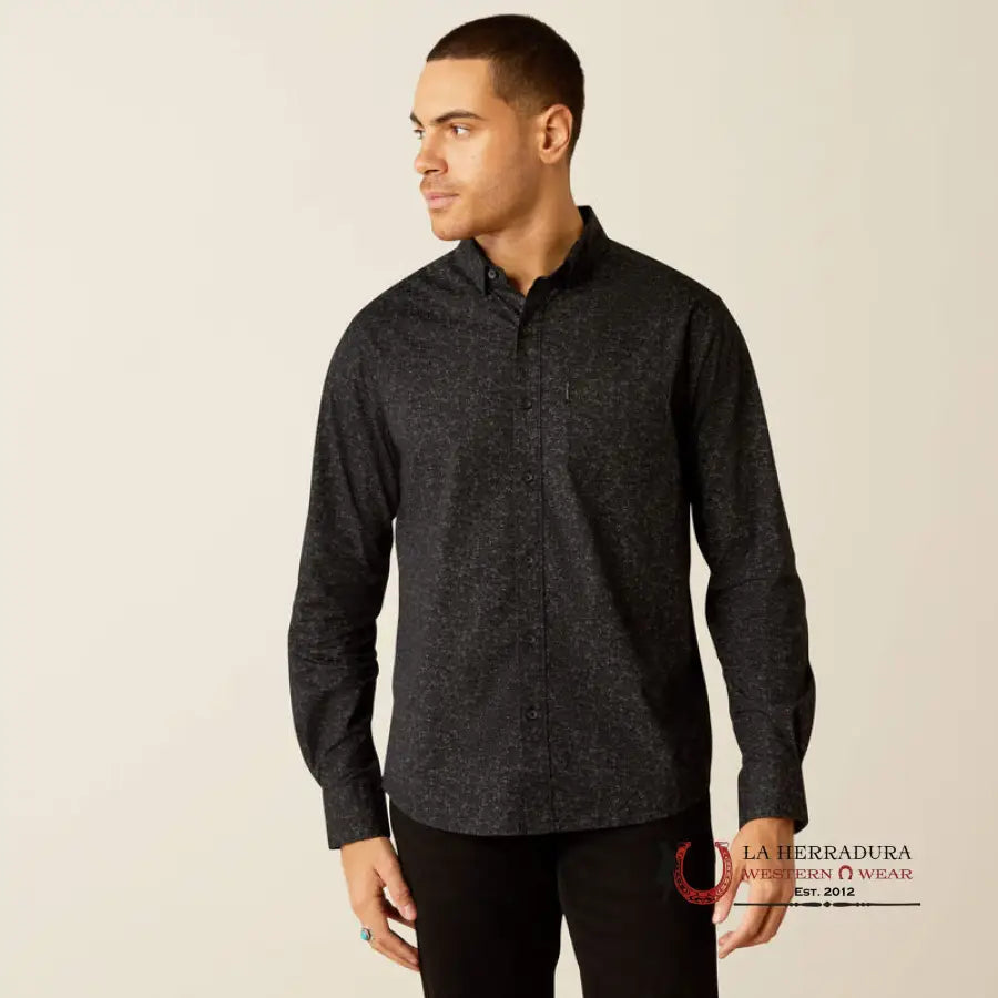 Ariat Marcel Modern Fit Long Sleeve Black - 4063 Ropa Hombres