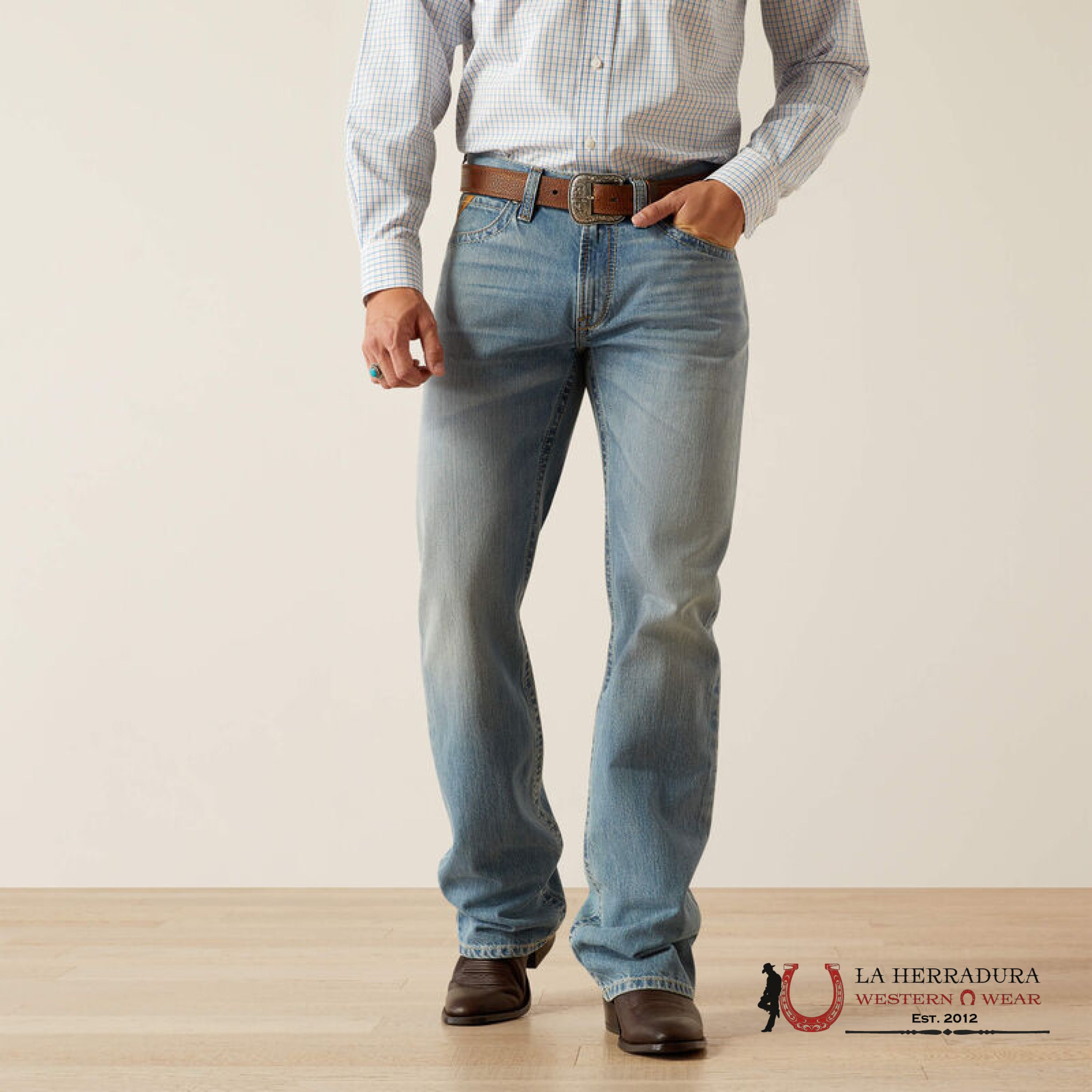 ARIAT MEN JEAN M4 Relaxed Boot Cut Corralitos - 10038936 ARIAT JEANS