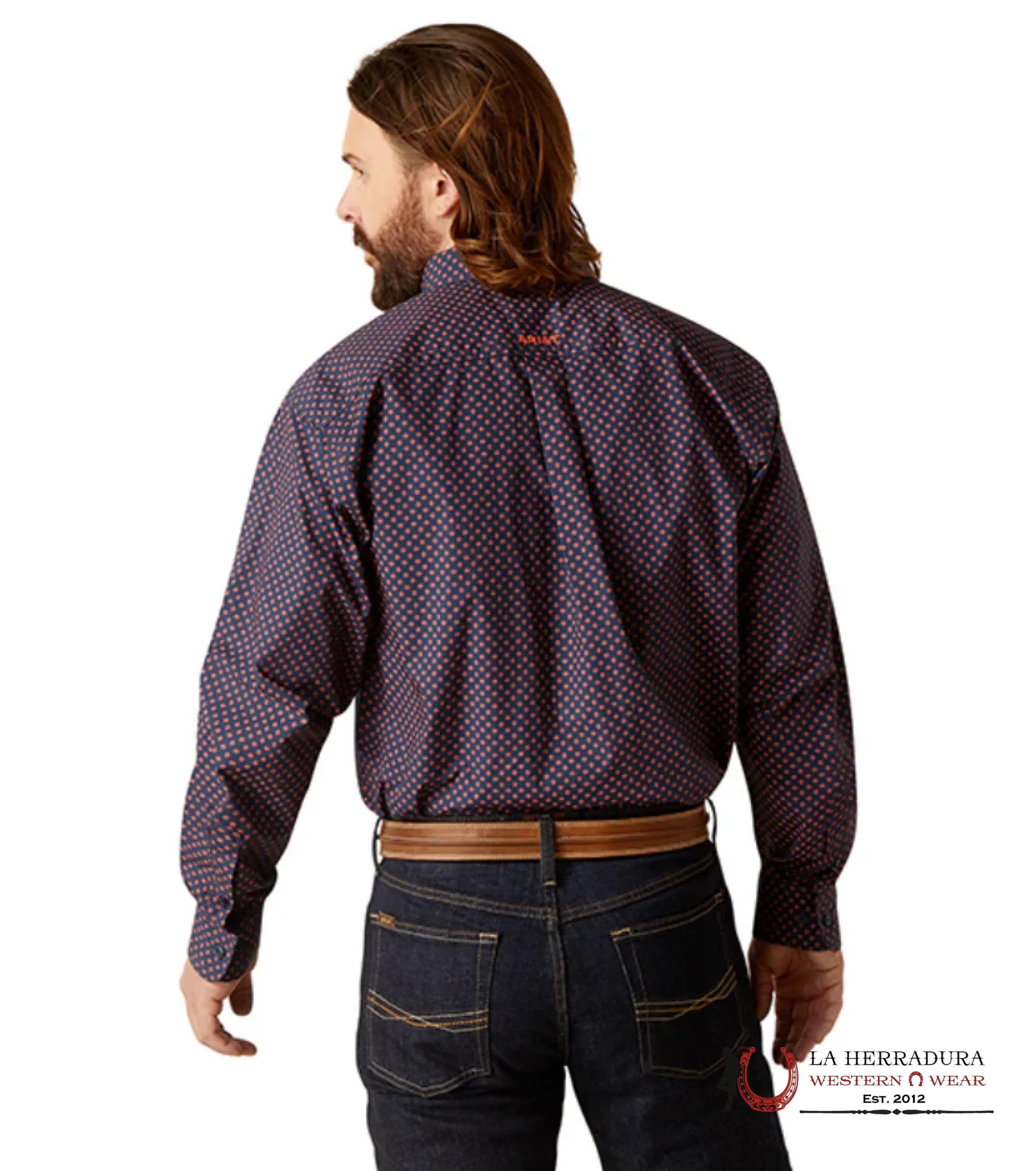 ARIAT MEN PALMER LS SHRT DRESS BLUE 7157 ROPA HOMBRES