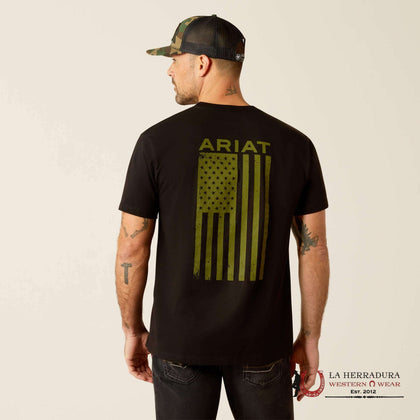 ARIAT MEN T-SHIRT FREEDOM BLACK 10054175