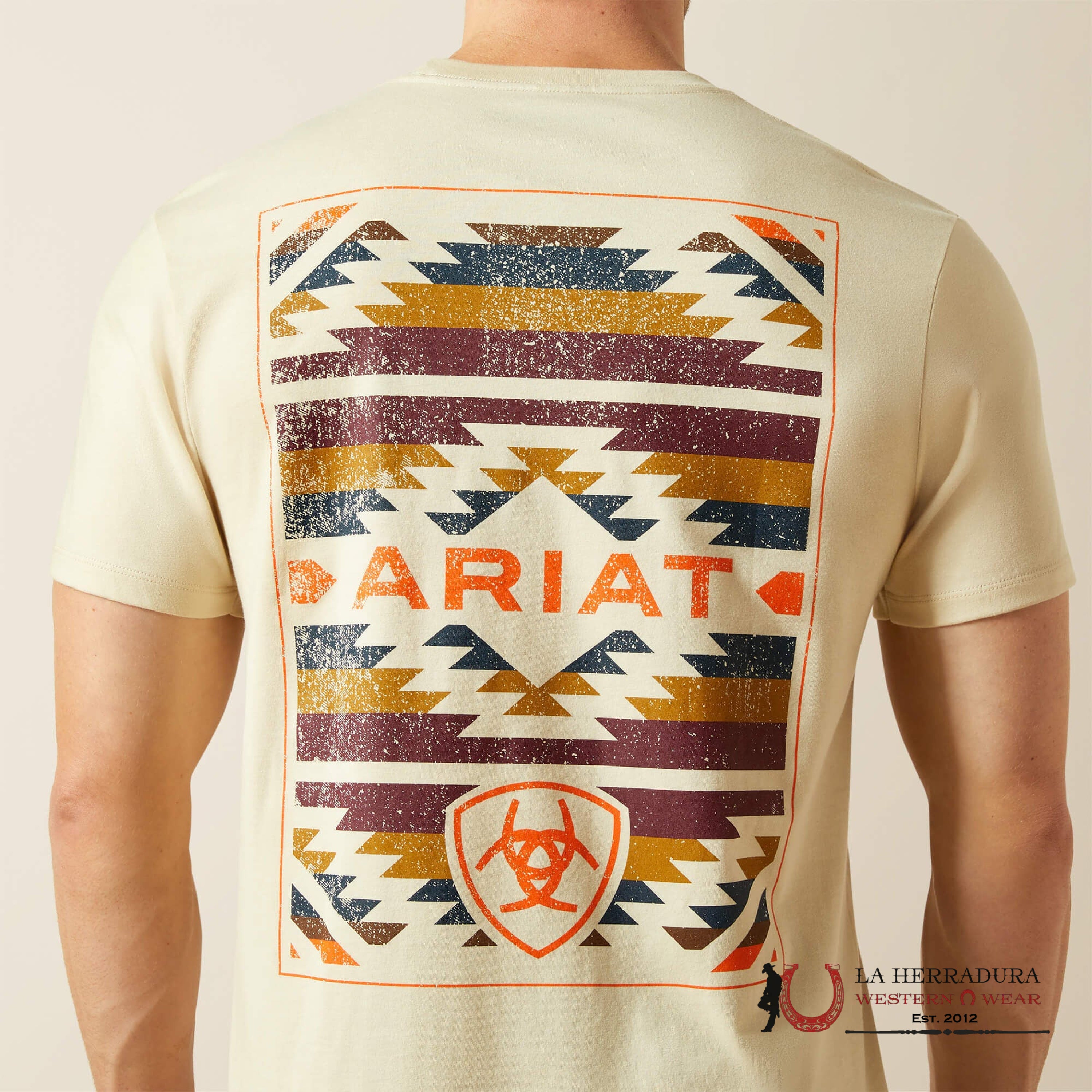 ARIAT MEN TAPAZ ZAPOTECO T SHIRT NATURAL 10062416 ROPA HOMBRES