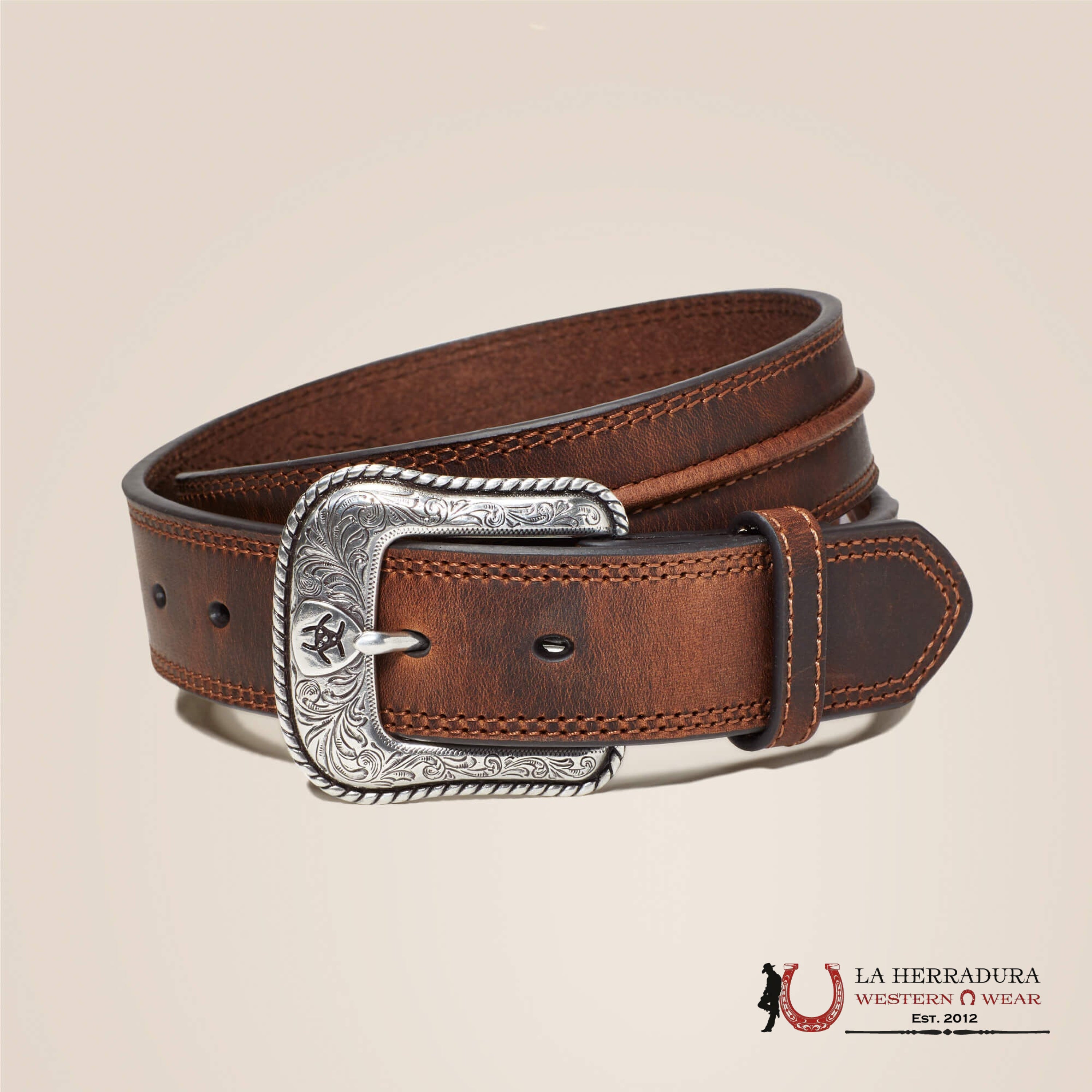 Ariat Men Taylor Medium Brown Belt CINTURONES HOMBRES