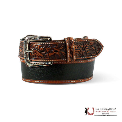 CINTURÓN DE HOMBRE ARIAT MARRÓN Y NEGRO- A1040101