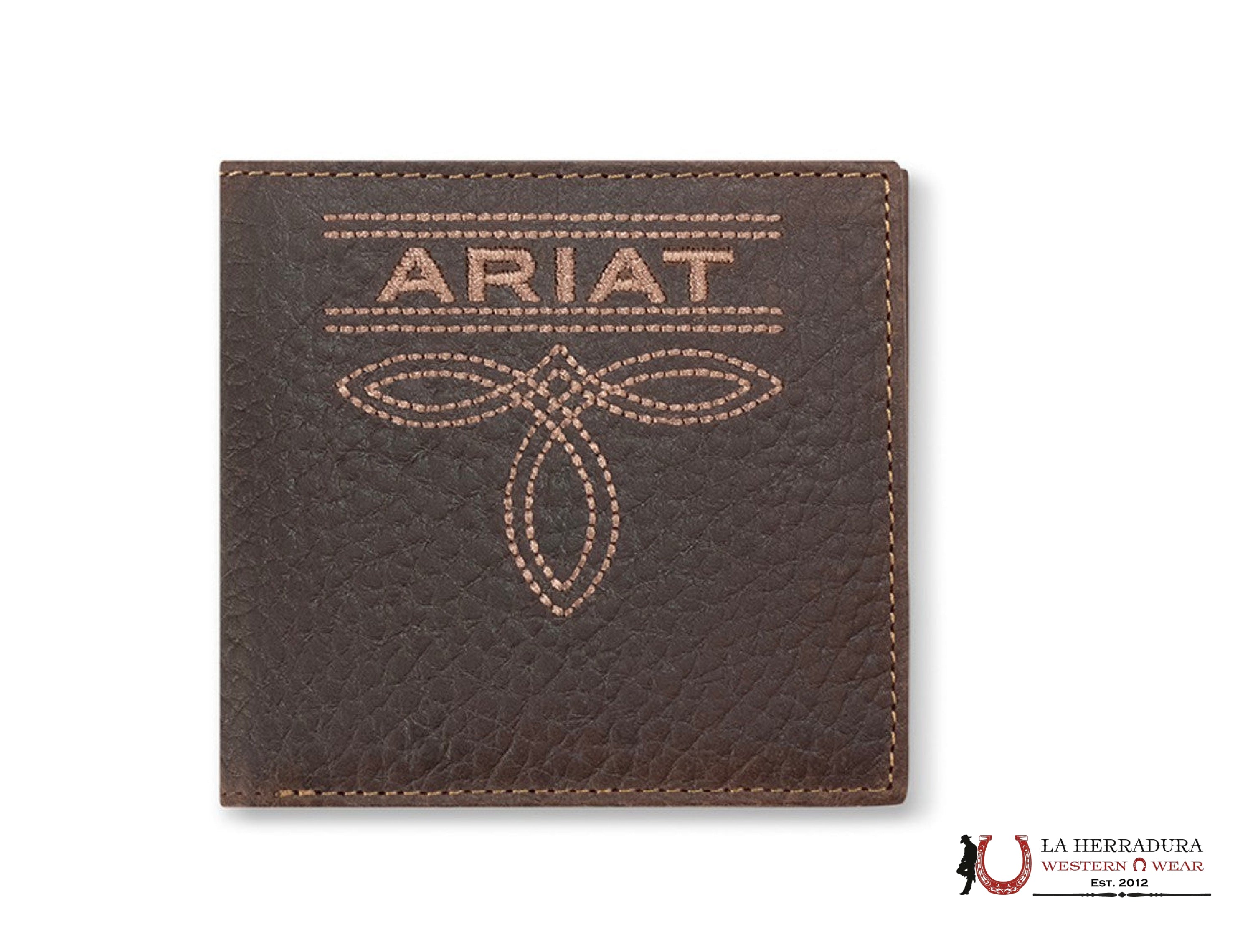 ARIAT MENS BROWN BI-FOLD WALLET-A3563502 ACCESORIOS