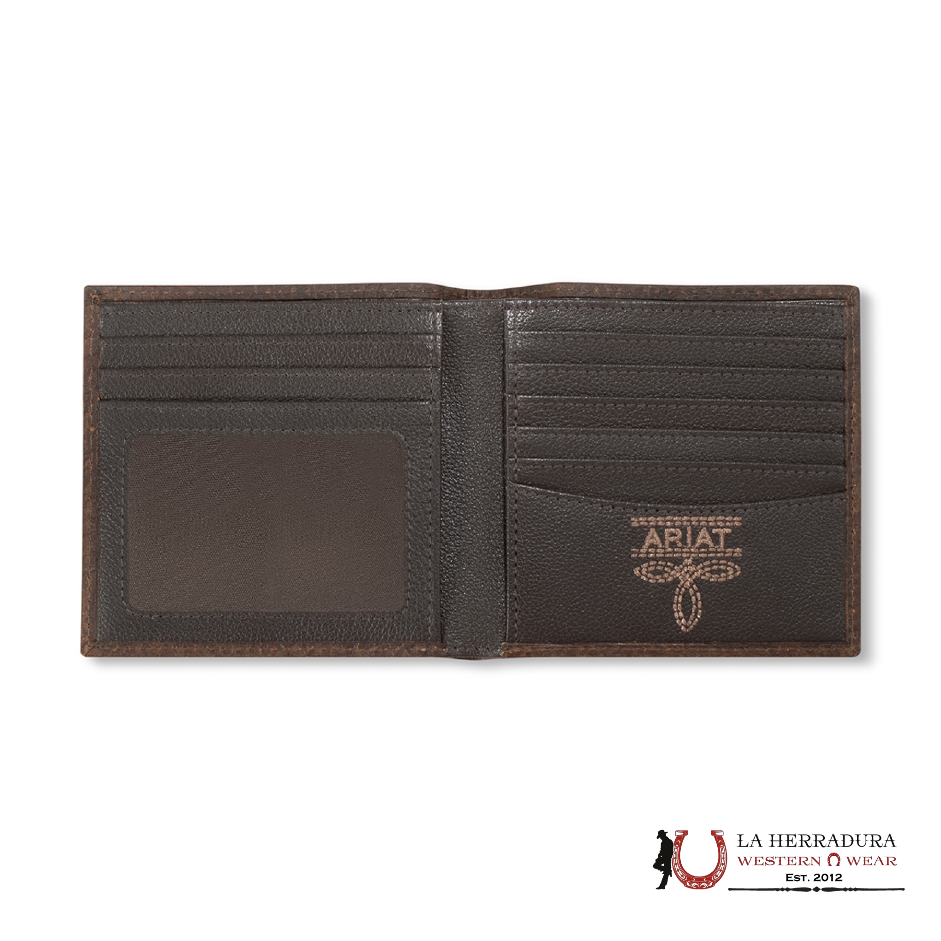 ARIAT MENS BROWN BI-FOLD WALLET-A3563502 ACCESORIOS