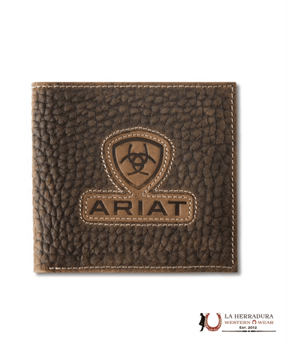 ARIAT MENS BROWN BI-FOLD WALLET-A3564802