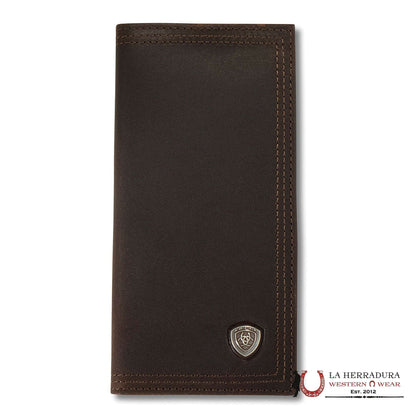 ARIAT MENS BROWN LEATHER RODEO WALLET- A35118283