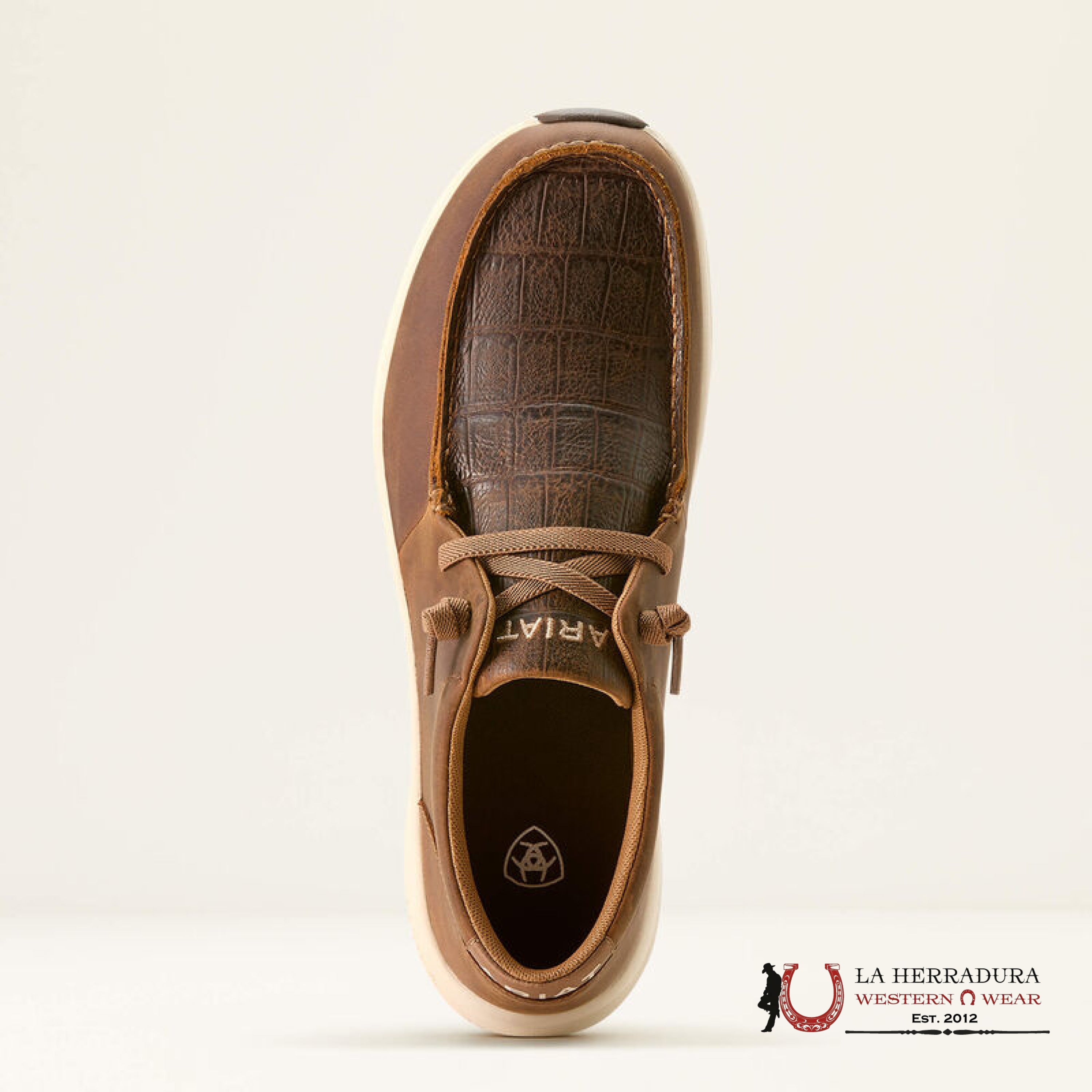 Ariat Mens Buckeye Distressed Dark Ran Crocodrile Print Shoes Zapatos Hombres